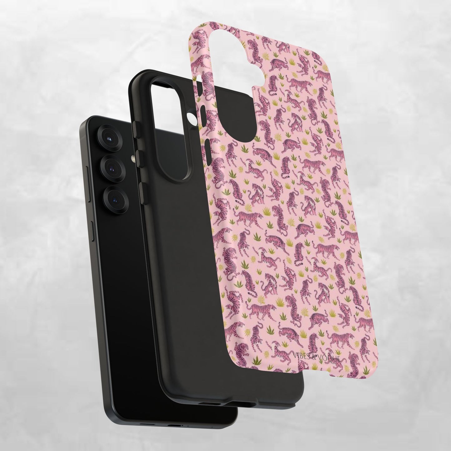 Pink Tiger Pattern Phone Case - Tough Cases