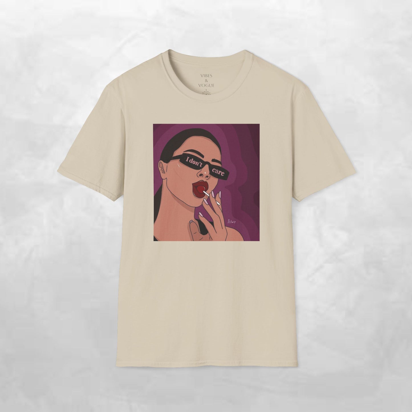 I Don't Care Graphic Unisex Softstyle T-Shirt – Casual Chic for Everyday Wear