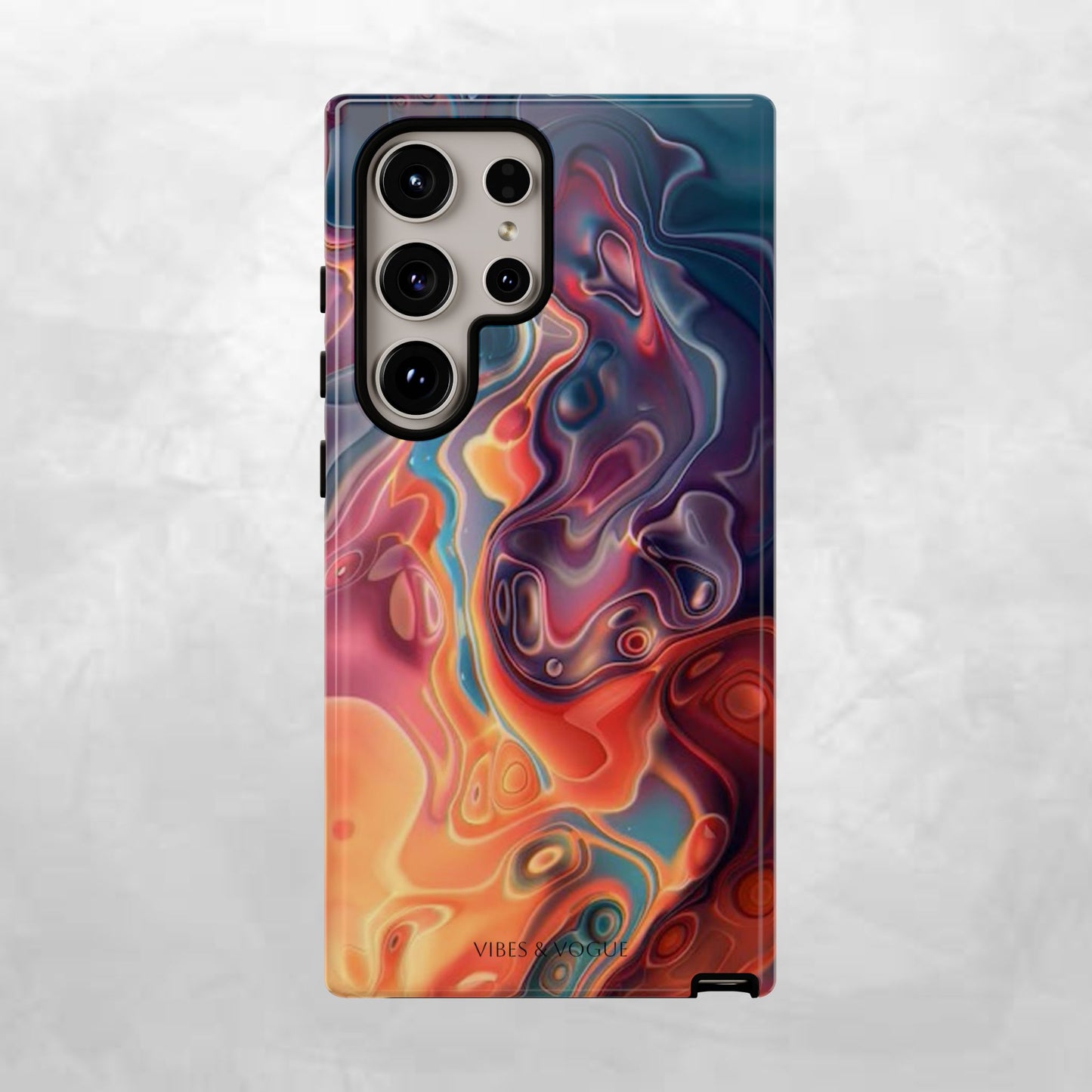 Colorful Phone Case, Abstract Print Cover, Tough Cases for Protection, Gift for Her, Modern Design, Trendy Mobile Accessory