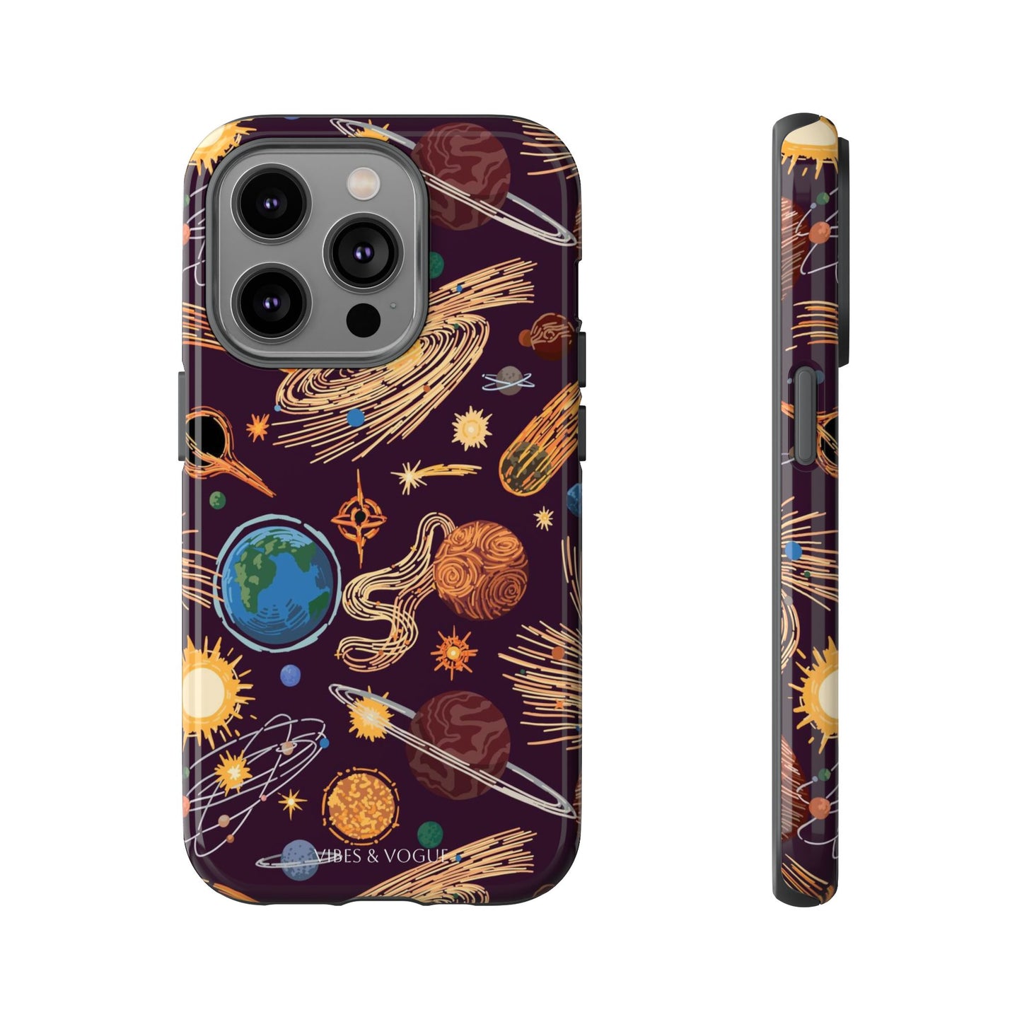 Space-Themed Phone Case - Cosmic Galaxy Design, Durable Protective Cover, Unique Gift, Celestial Lover's Accessory