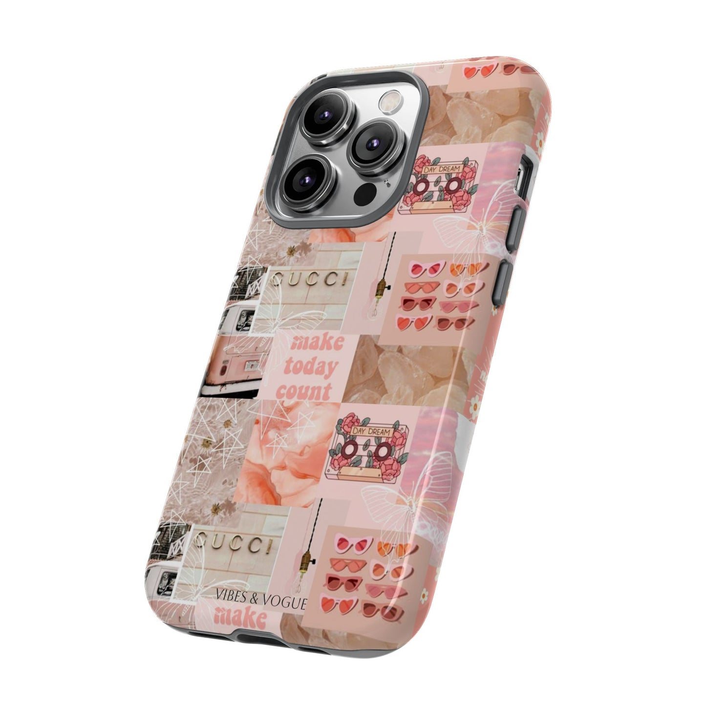 Stylish Phone Case for Trendsetters, Customizable Smartphone Cover, Vibes & Vogue Design, Floral Aesthetic Gift, Unique Tech Accessory