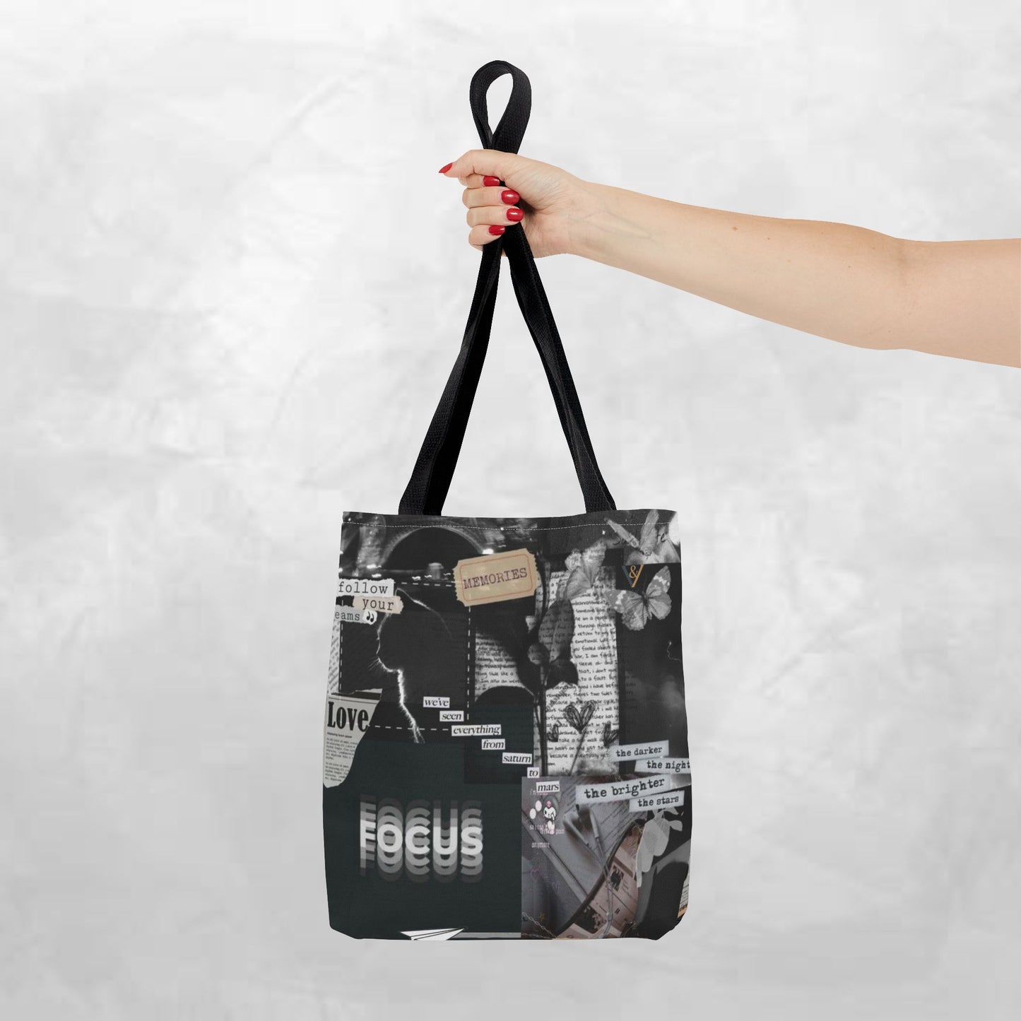 Artistic Tote Bag | Vintage Aesthetic, Collage Design, Sustainable Fashion, Trendy Gift, Eco-Friendly Accessory