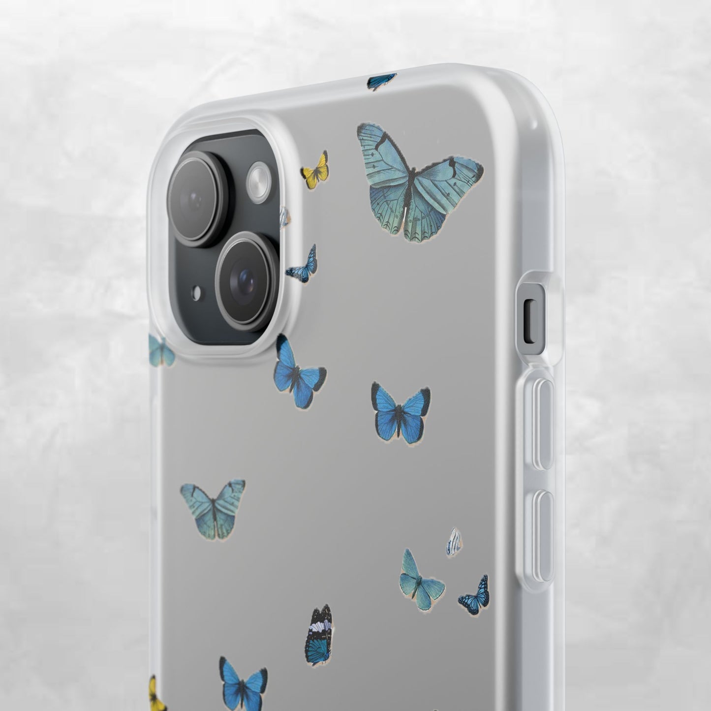 Butterfly Vibes Phone Case, Flexible Phone Cover, Elegant Phone Accessory, Gift for Nature Lovers, Spring Decor, Eco-Friendly Case