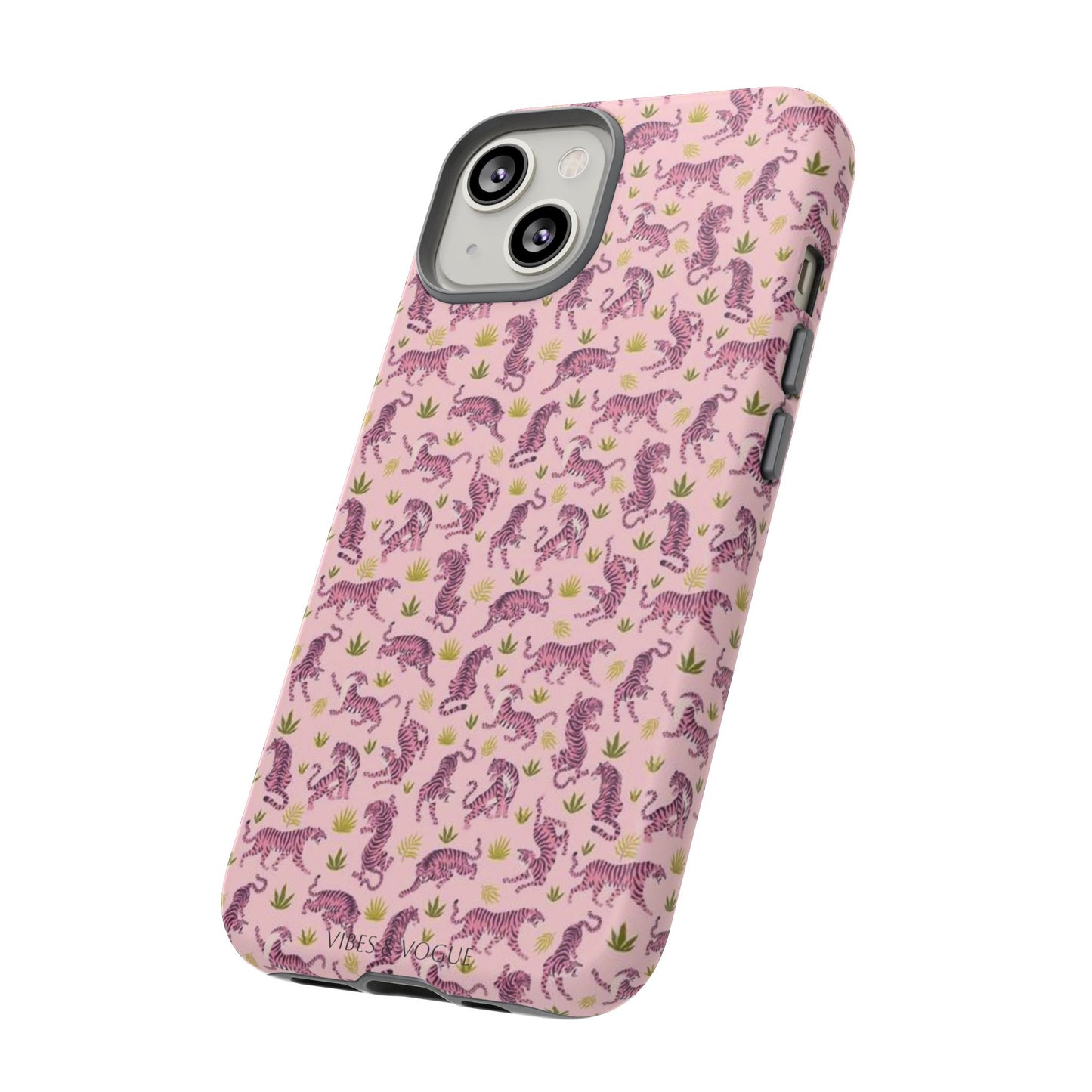 Pink Tiger Pattern Phone Case - Tough Cases