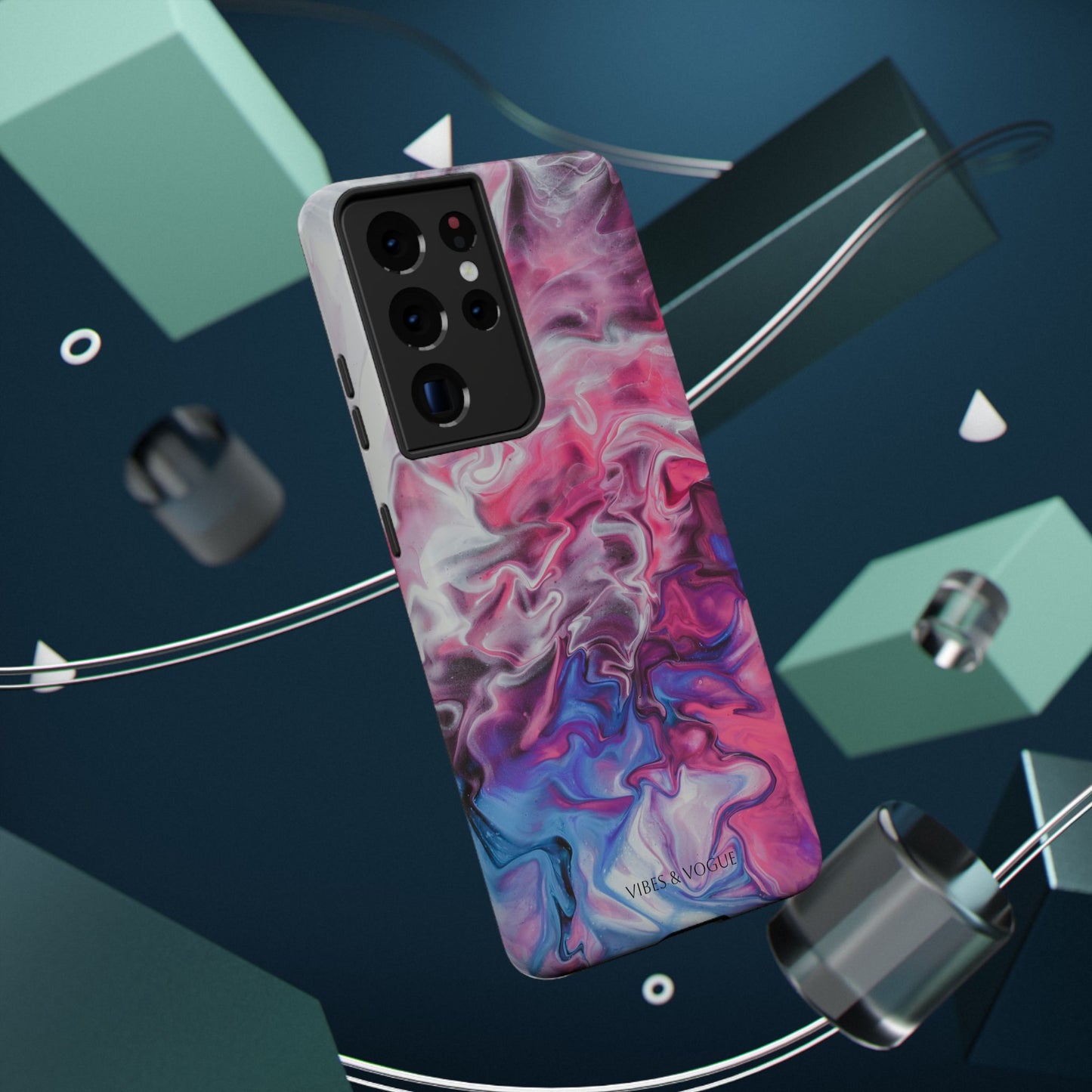 Vibrant Phone Case for Trendsetters | Abstract Marble Design, Impact-Resistant, Stylish Tech Accessory, Perfect Gift