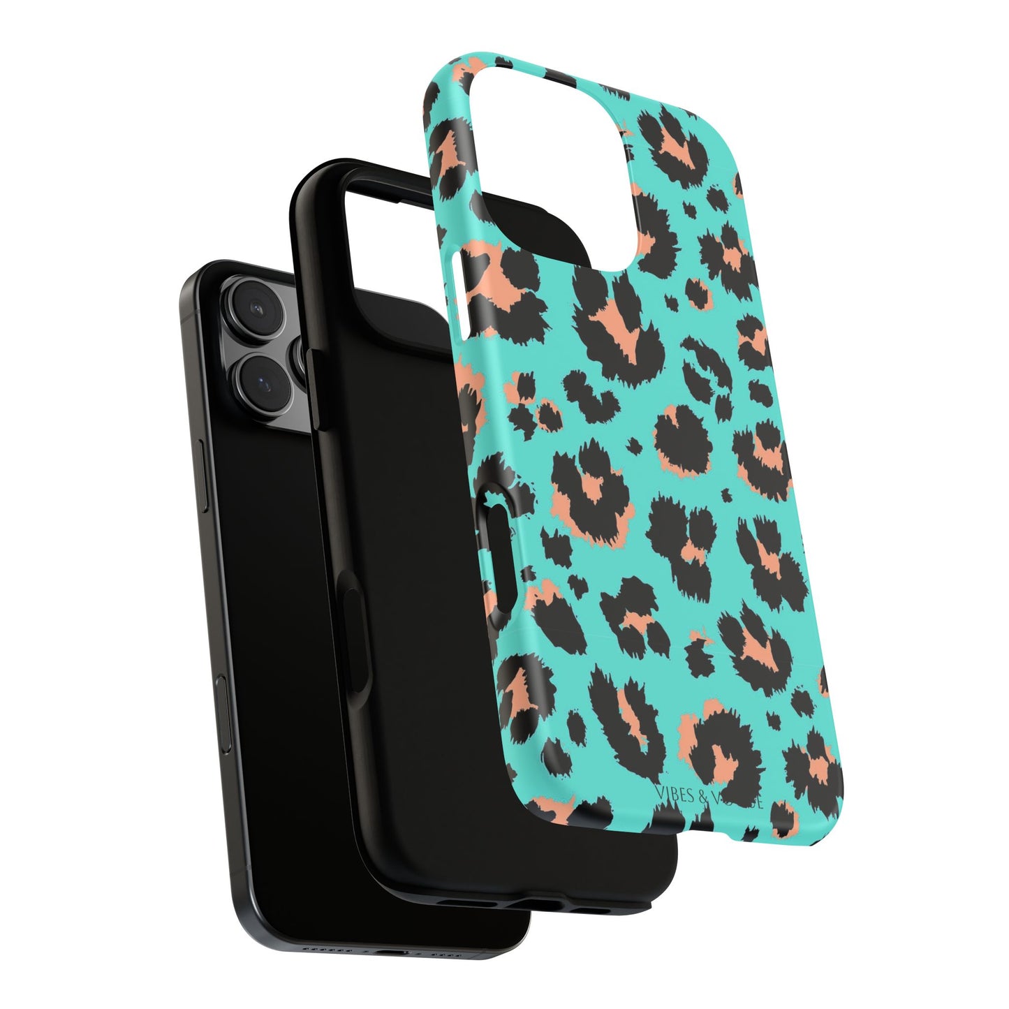 Leopard Print Phone Case, Tough Phone Case, Wild Style Accessory, Animal Print Cover, Stylish Phone Protection