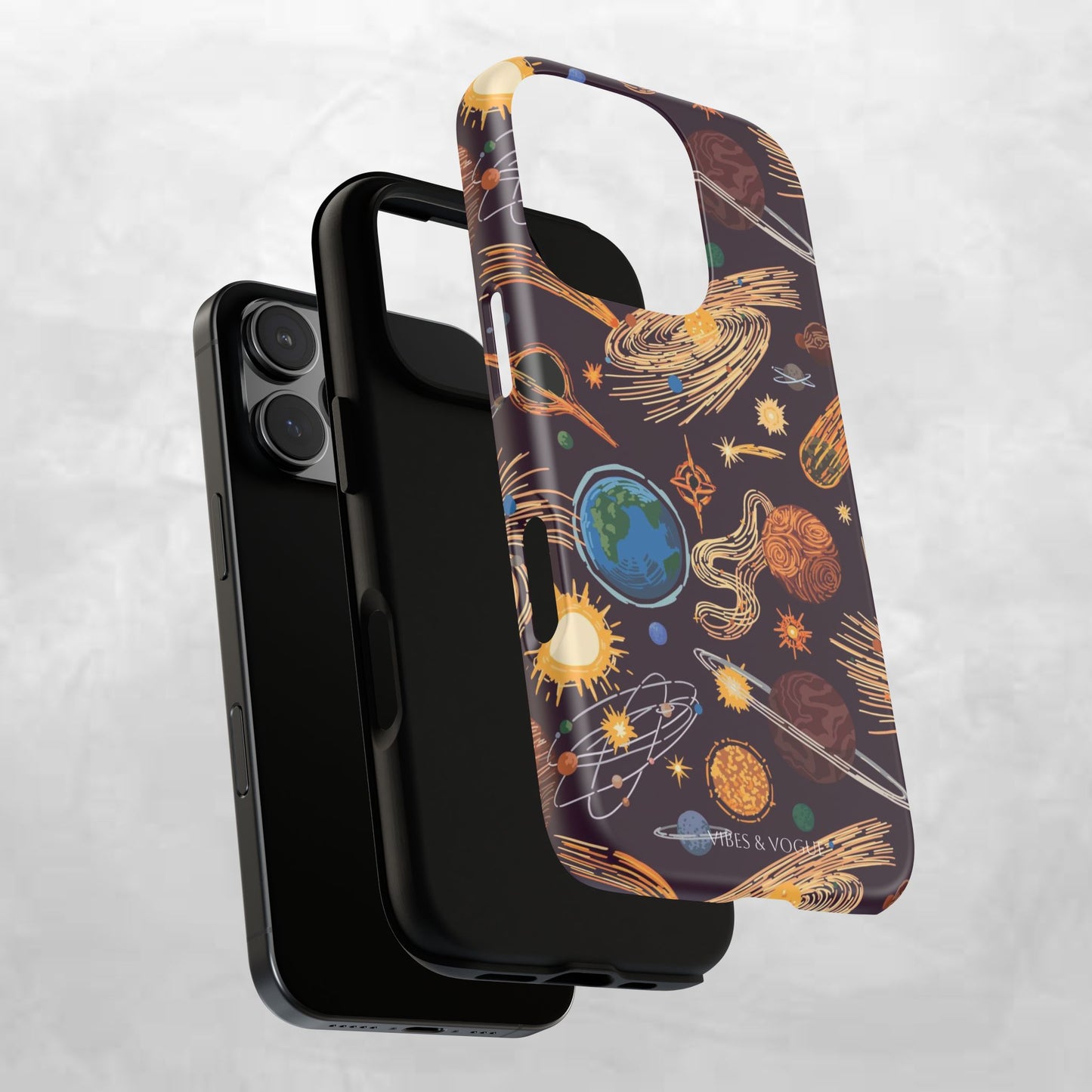 Space-Themed Phone Case - Cosmic Galaxy Design, Durable Protective Cover, Unique Gift, Celestial Lover's Accessory