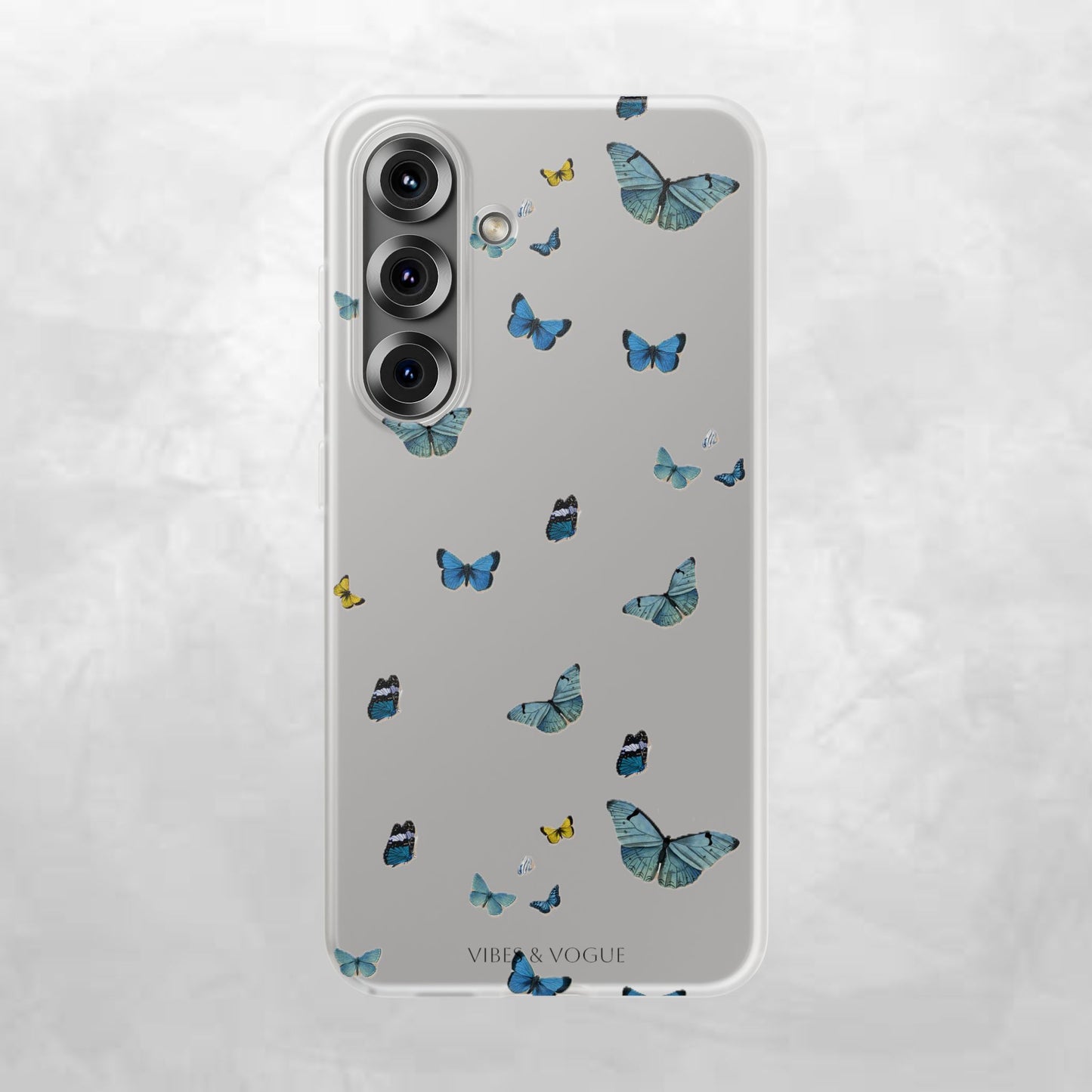 Butterfly Vibes Phone Case, Flexible Phone Cover, Elegant Phone Accessory, Gift for Nature Lovers, Spring Decor, Eco-Friendly Case