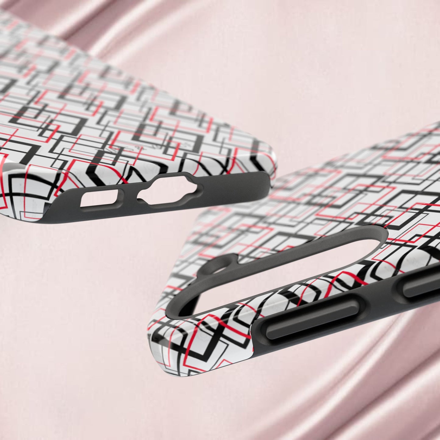 Stylish Geometric Tough Phone Case - Modern Design for Trendsetters
