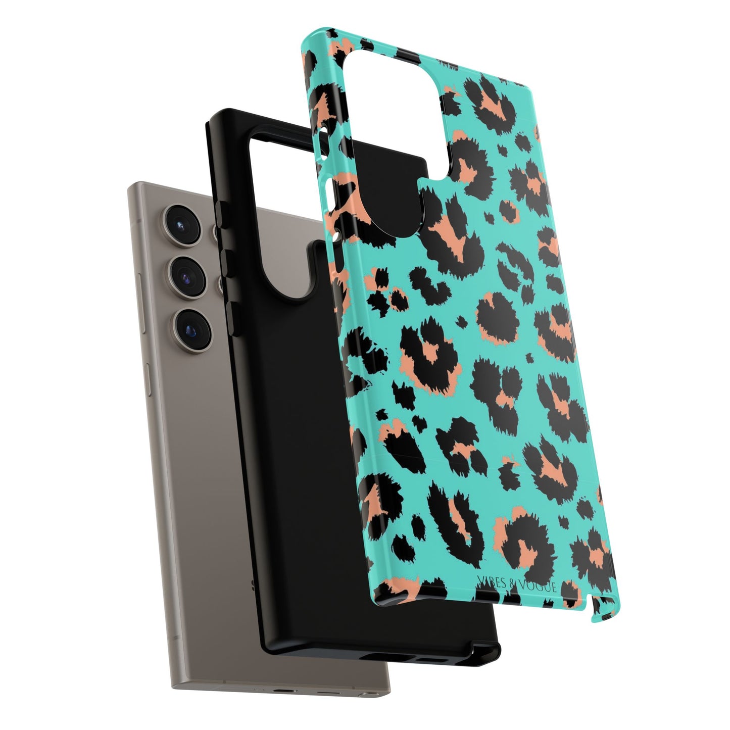 Leopard Print Phone Case, Tough Phone Case, Wild Style Accessory, Animal Print Cover, Stylish Phone Protection