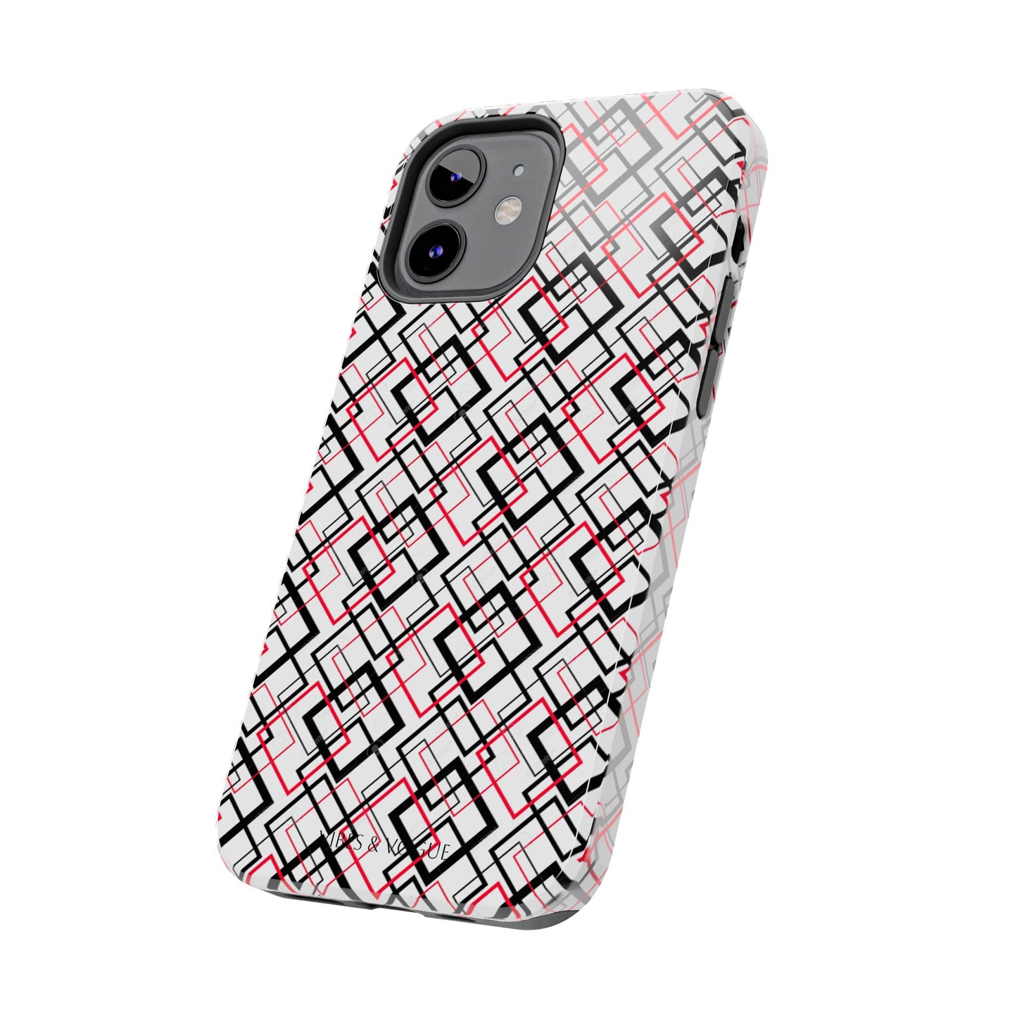 Stylish Geometric Tough Phone Case - Modern Design for Trendsetters