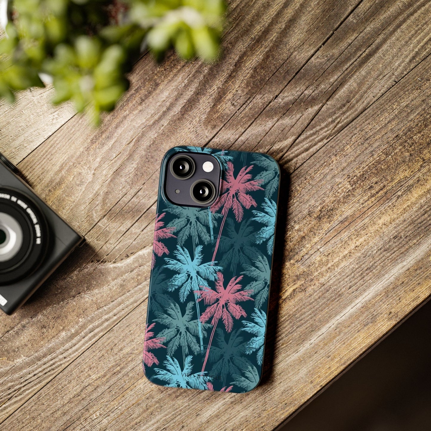 Tropical Vibes Slim Phone Case - Summer Botanical Design