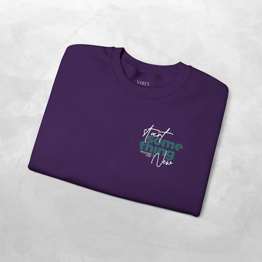 Minimal 'Do Something' Crewneck Sweatshirt
