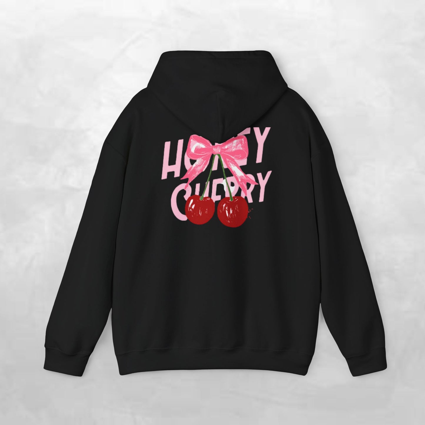 Cherry Bow Unisex Hoodie - Sweet, Cozy Style for Spring, Casual Wear, Gift for Birthdays, Summer Fun, Festival Fashion
