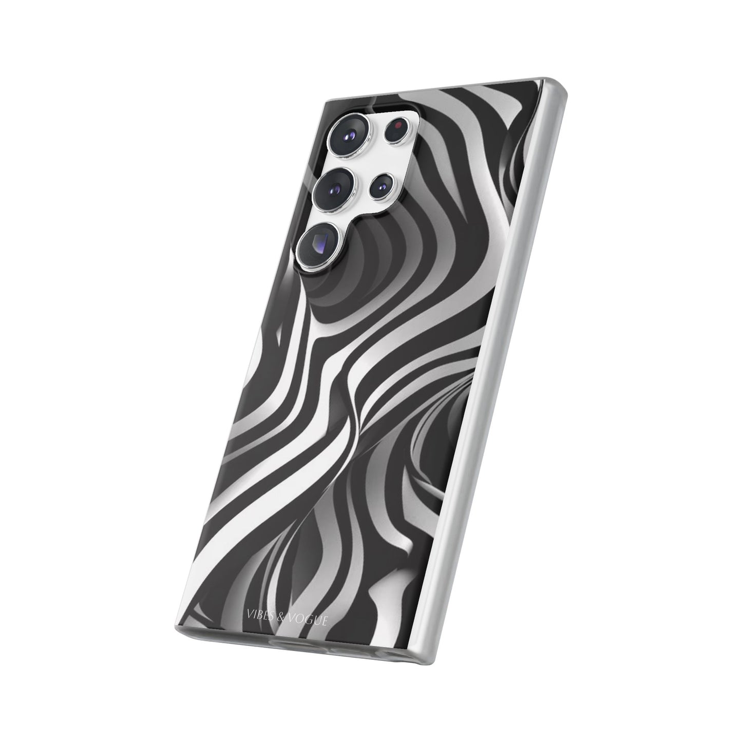 Stylish Phone Cases, Trendy Flexi Cases for iPhone, Black and White Art Case, Gifts for Him/Her, Phone Accessories, Unique Design