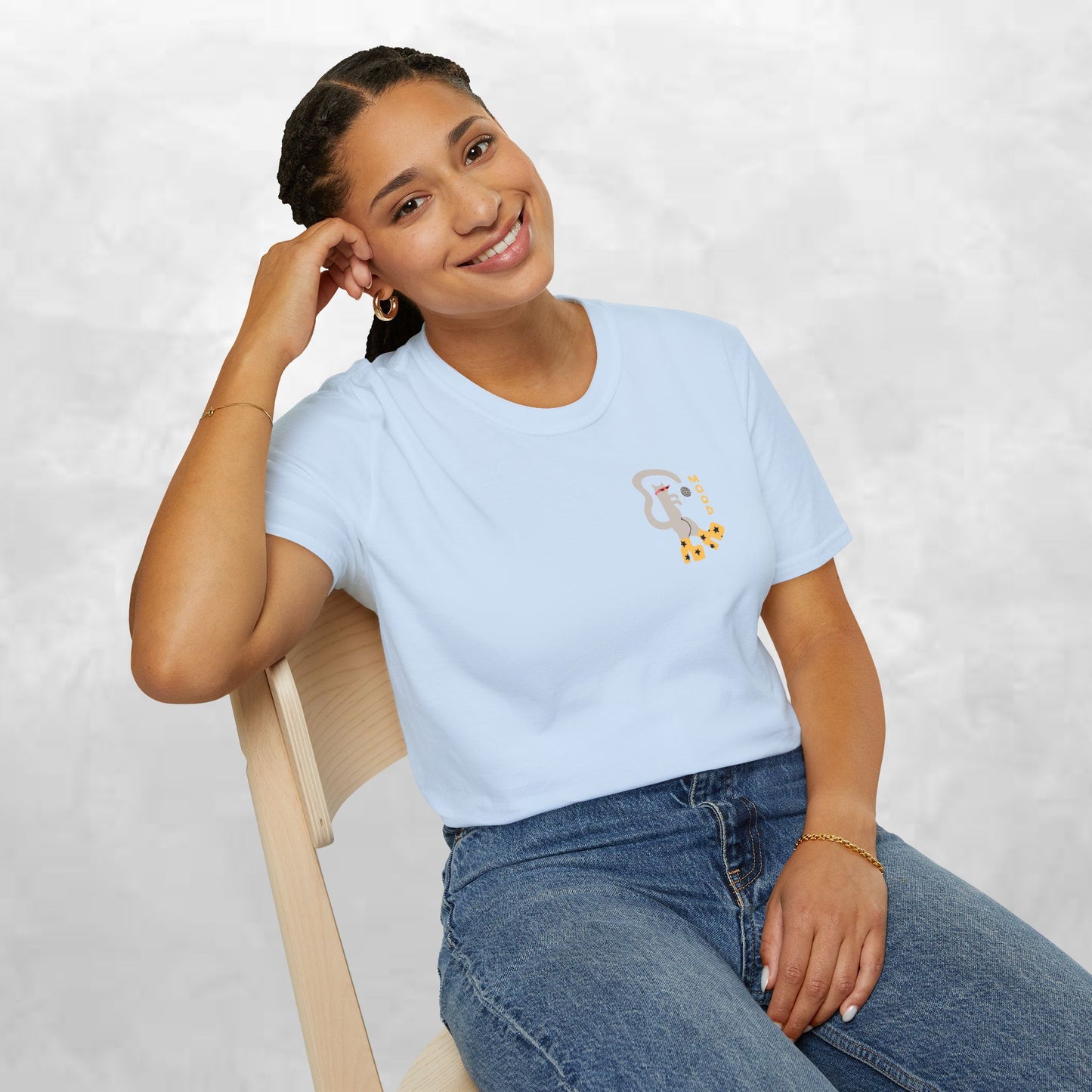 Ghost & Sunflowers T-Shirt — Cute Minimal Halloween Tee