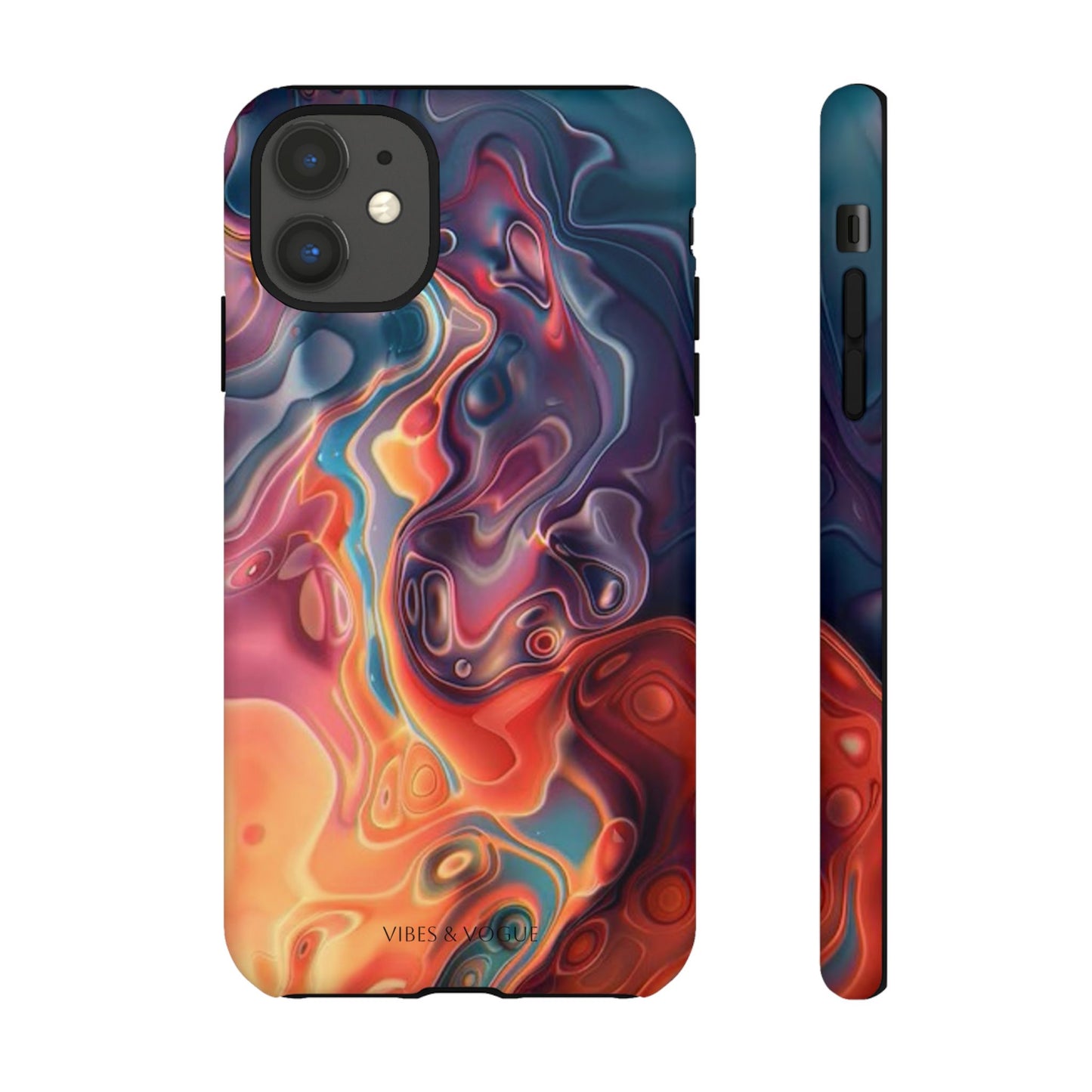 Colorful Phone Case, Abstract Print Cover, Tough Cases for Protection, Gift for Her, Modern Design, Trendy Mobile Accessory