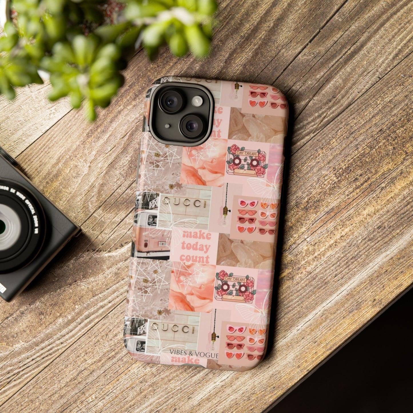 Stylish Phone Case for Trendsetters, Customizable Smartphone Cover, Vibes & Vogue Design, Floral Aesthetic Gift, Unique Tech Accessory