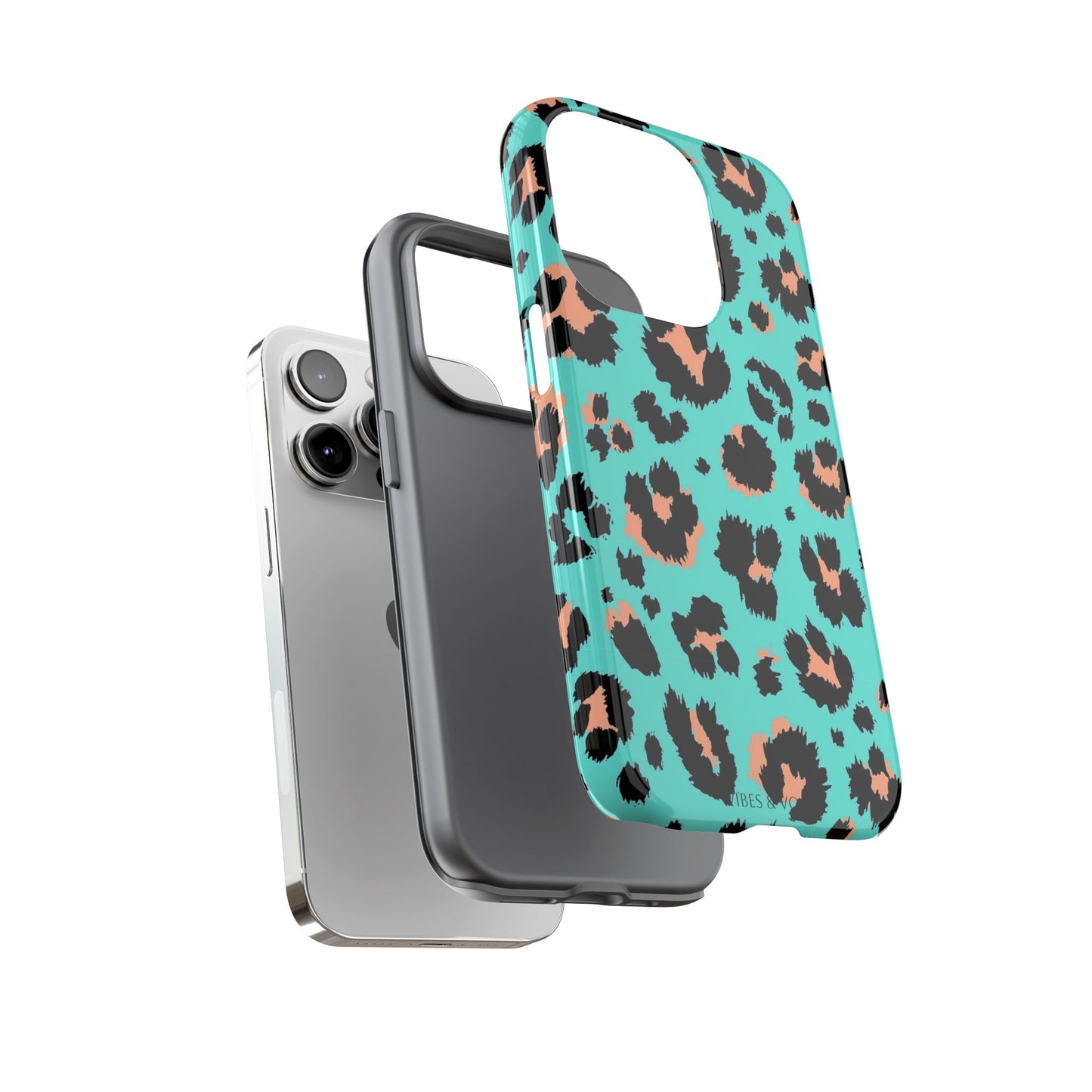 Leopard Print Phone Case, Tough Phone Case, Wild Style Accessory, Animal Print Cover, Stylish Phone Protection