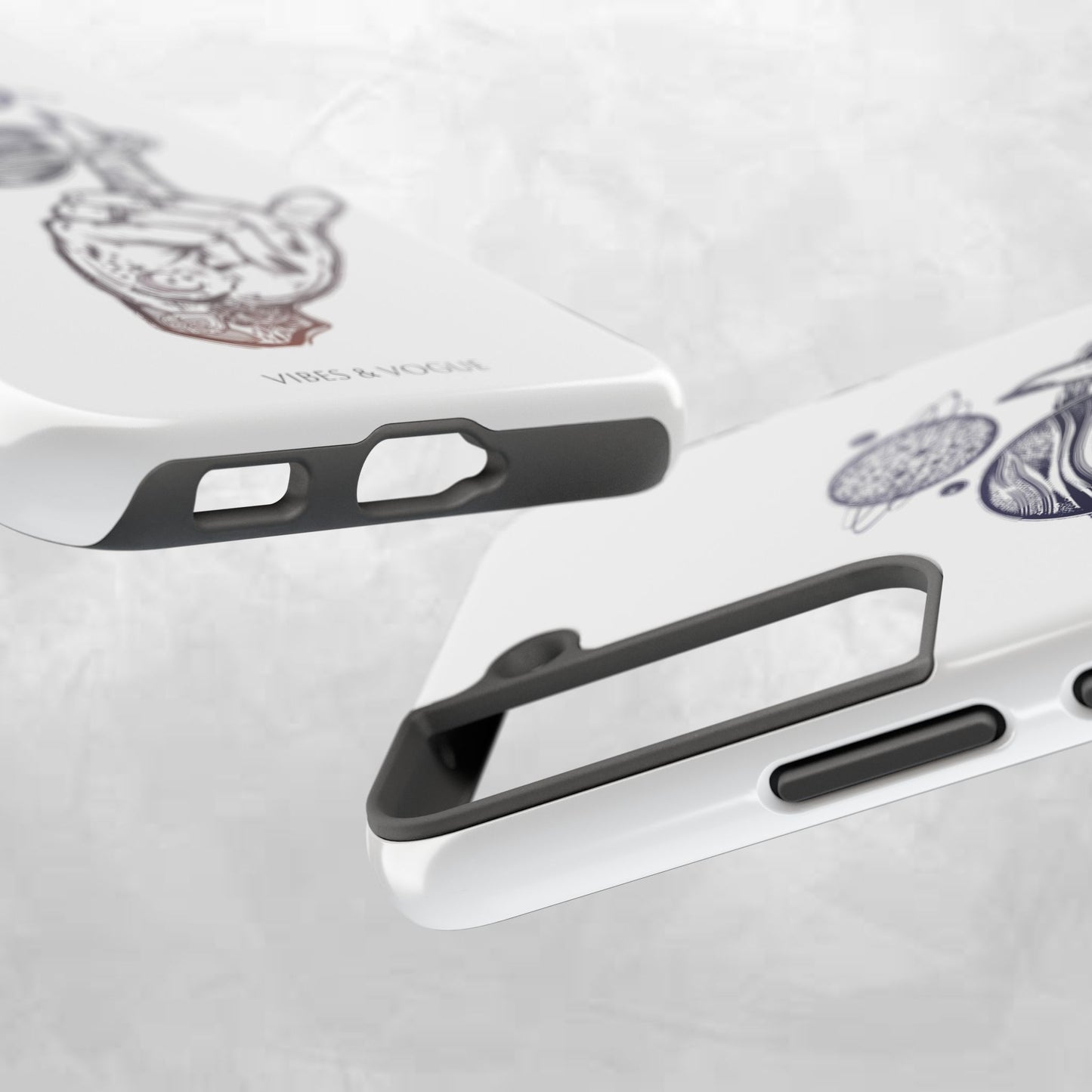 Cosmic Tattoo Phone Case, Unique Galaxy Cell Phone Cover, Gift for Astronomers, Trendy Space Phone Protector, Birthday and Holiday Gift