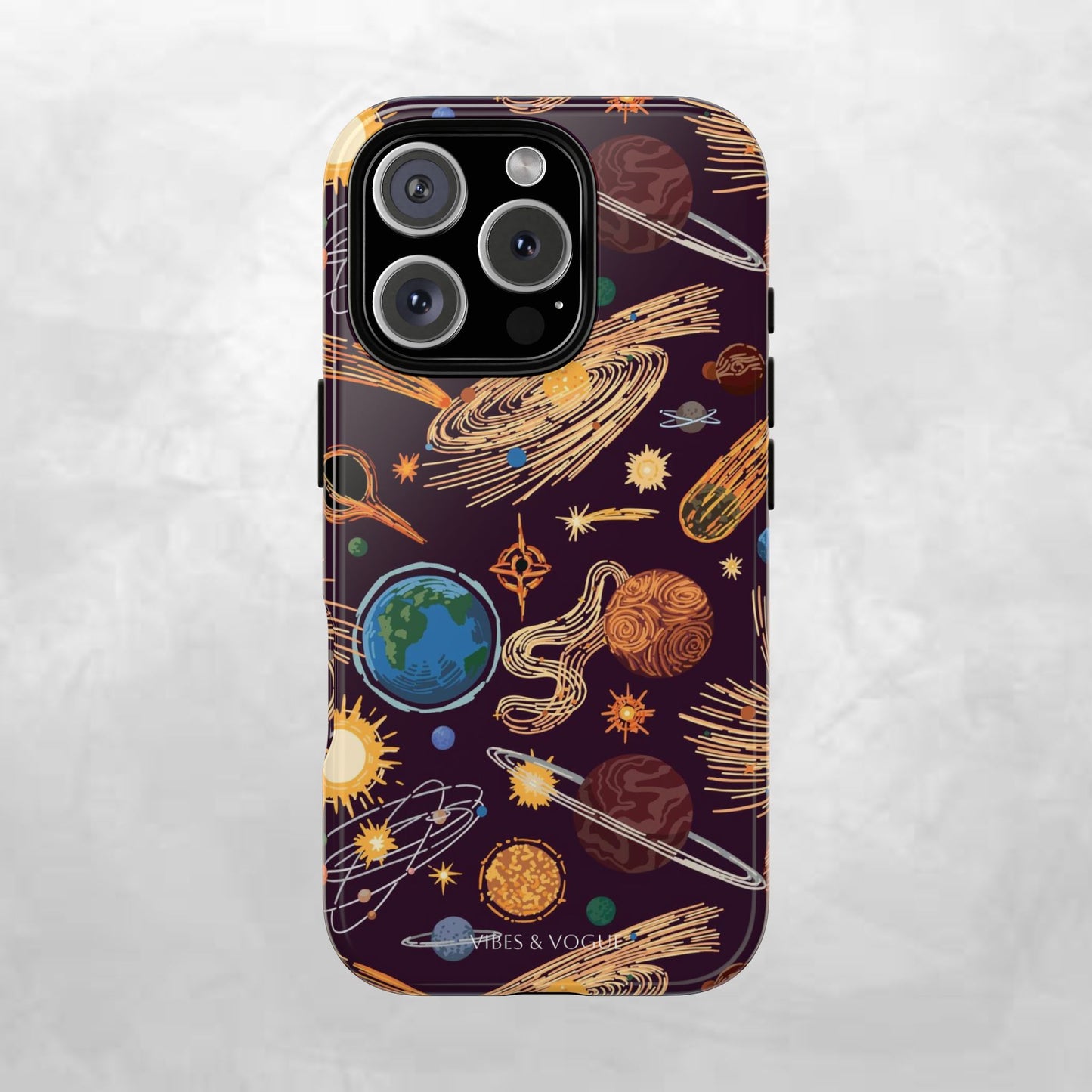 Space-Themed Phone Case - Cosmic Galaxy Design, Durable Protective Cover, Unique Gift, Celestial Lover's Accessory