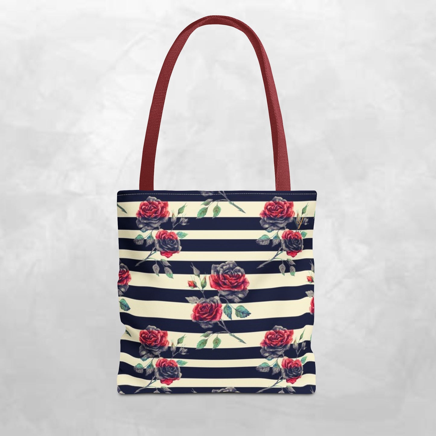 Chic Floral Tote Bag, Stylish Eco-Friendly Bag, Rose Pattern Shopping Tote, Gift for Her, Everyday Handbag, Floral Fashion
