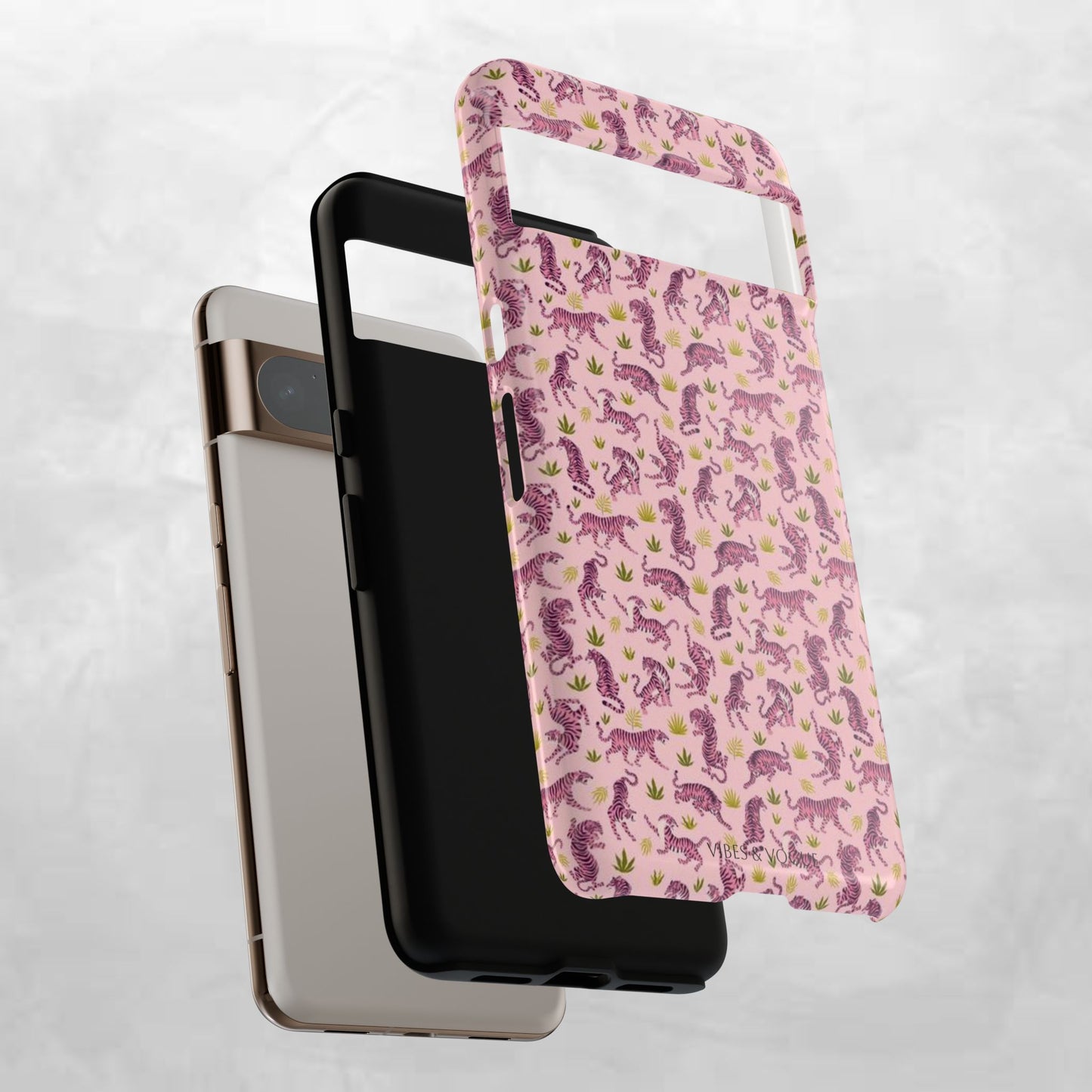 Pink Tiger Pattern Phone Case - Tough Cases
