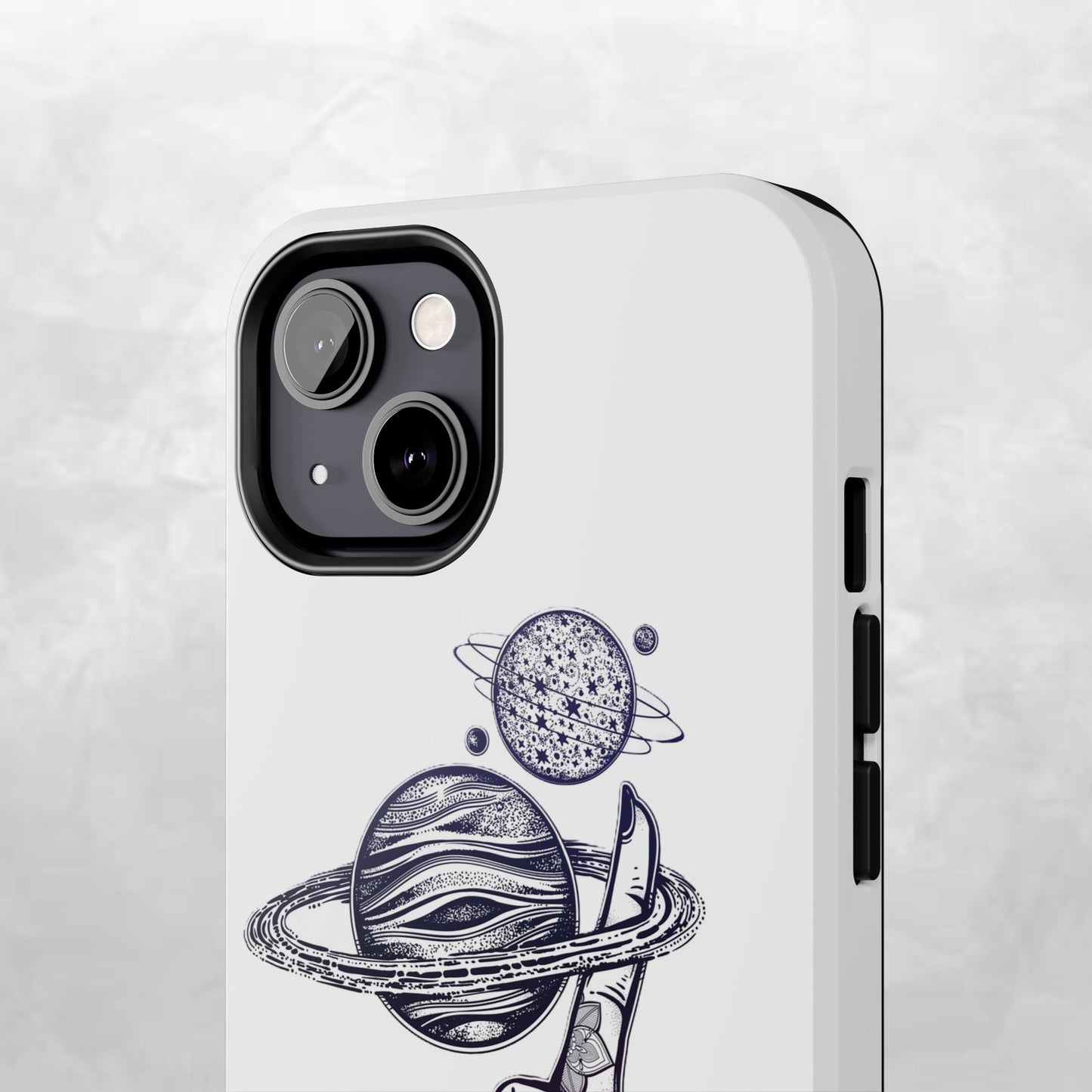 Cosmic Tattoo Phone Case, Unique Galaxy Cell Phone Cover, Gift for Astronomers, Trendy Space Phone Protector, Birthday and Holiday Gift