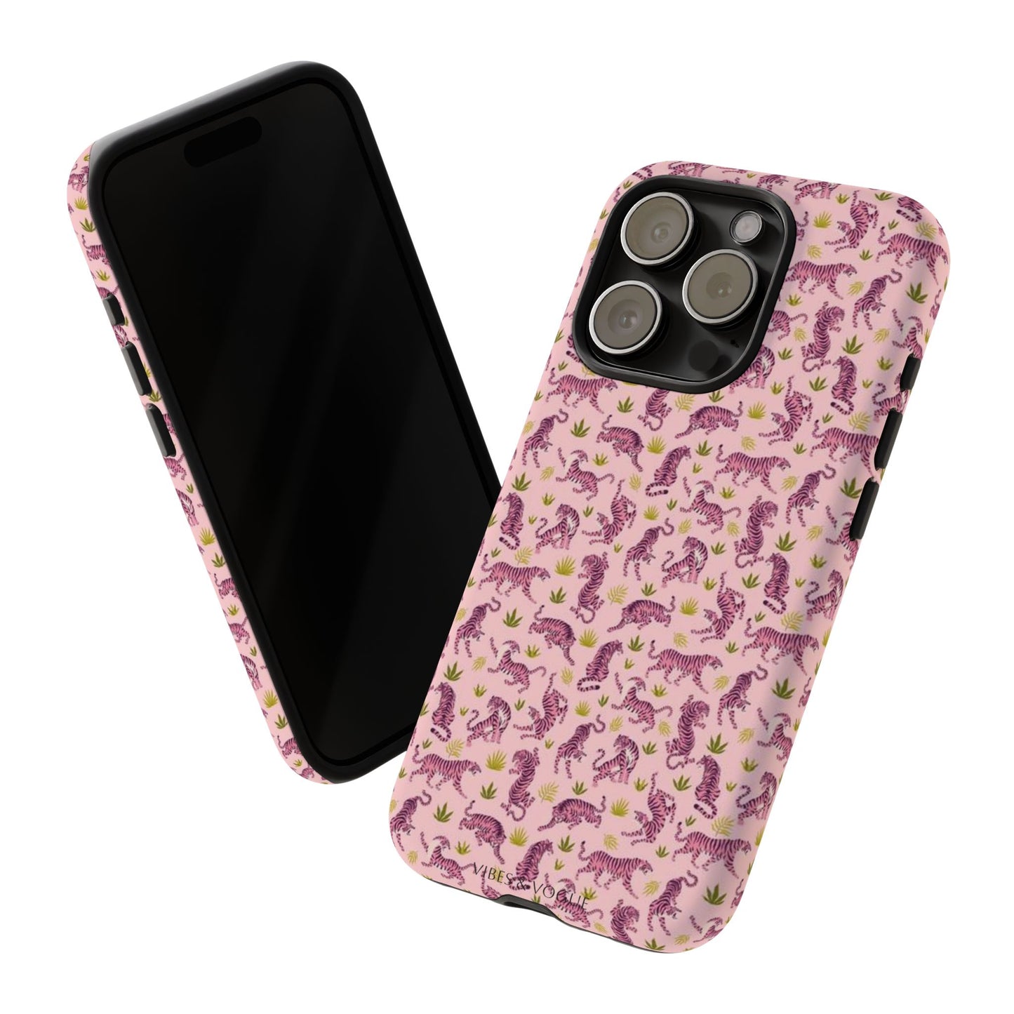 Pink Tiger Pattern Phone Case - Tough Cases