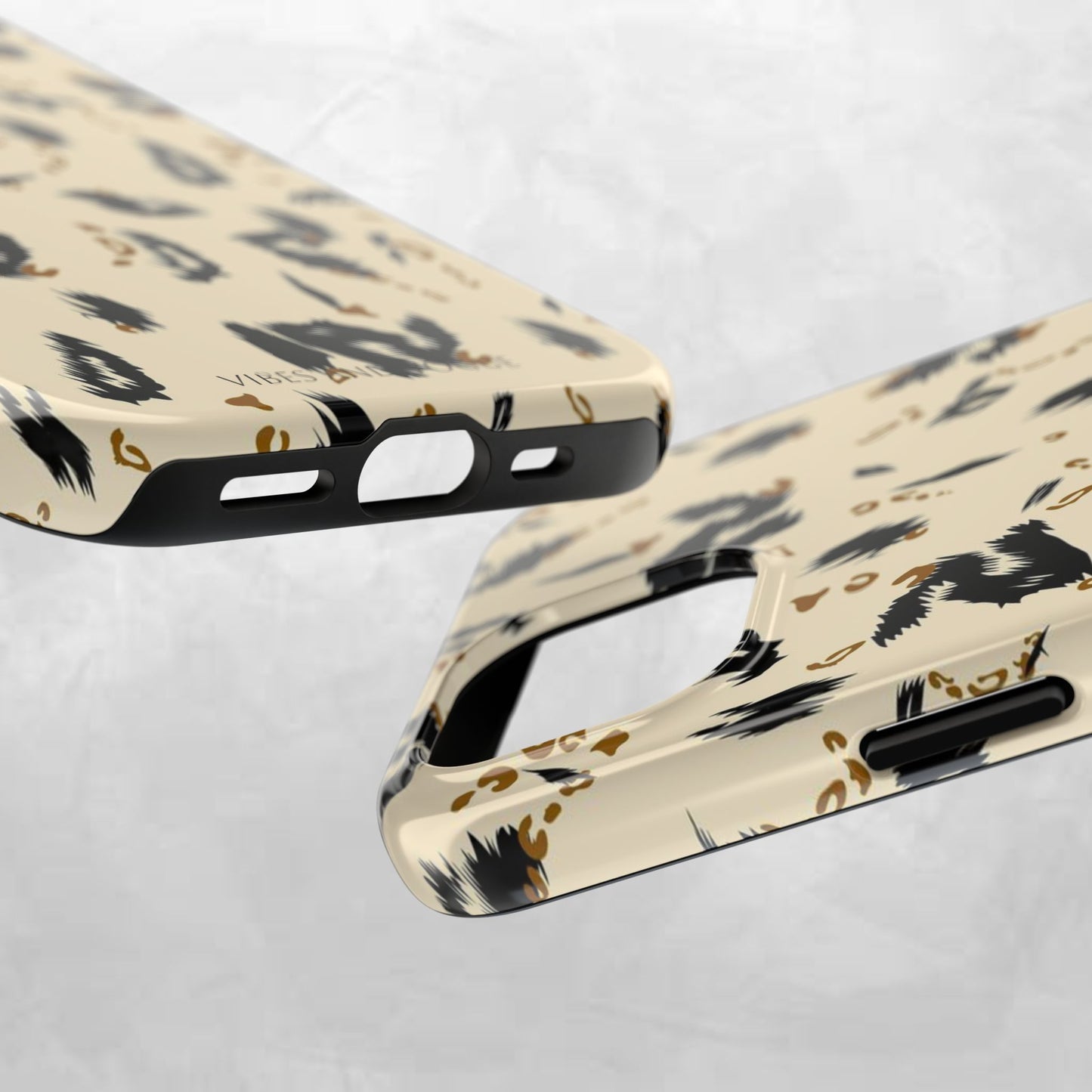 Leopard Splash Tough Phone Case — Protective Animal Print iPhone Cover