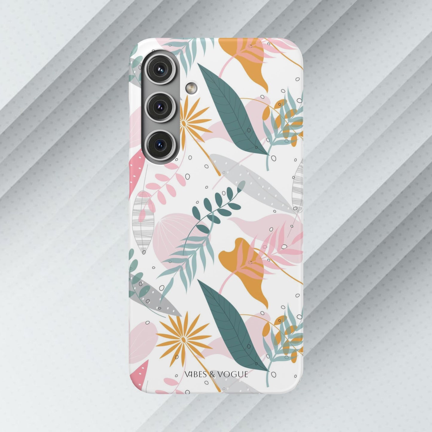 Floral Snap Case - Stylish Phone Protector with Botanical Design