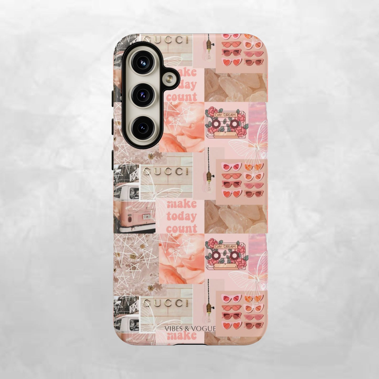 Stylish Phone Case for Trendsetters, Customizable Smartphone Cover, Vibes & Vogue Design, Floral Aesthetic Gift, Unique Tech Accessory