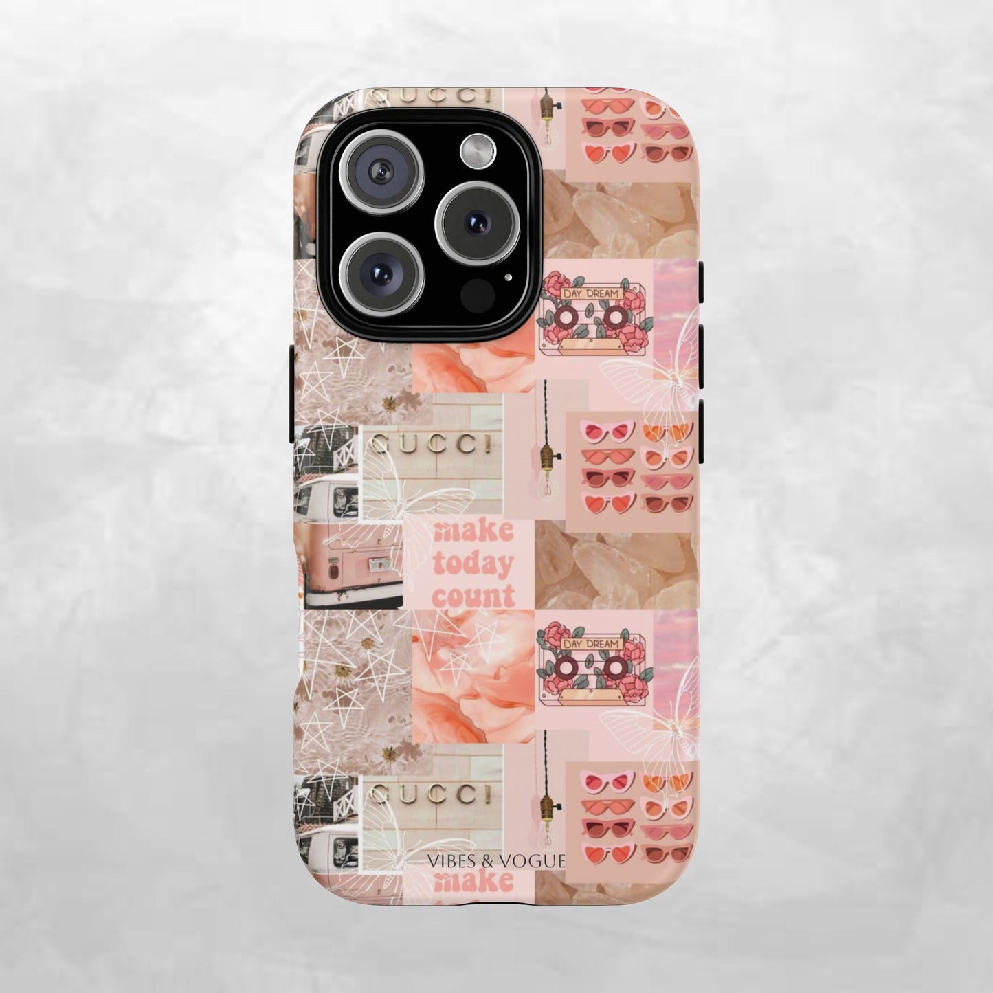 Stylish Phone Case for Trendsetters, Customizable Smartphone Cover, Vibes & Vogue Design, Floral Aesthetic Gift, Unique Tech Accessory