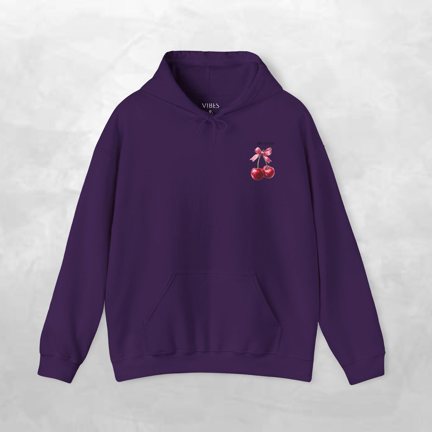 Cherry Bow Unisex Hoodie - Sweet, Cozy Style for Spring, Casual Wear, Gift for Birthdays, Summer Fun, Festival Fashion