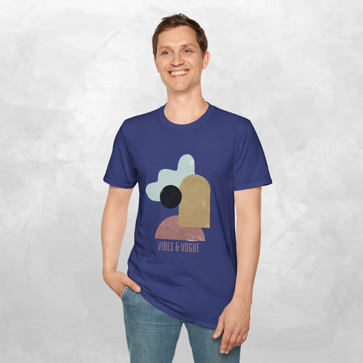 Vibes & Vogue Unisex Softstyle T-Shirt - Trendy Casual Wear for Art Lovers