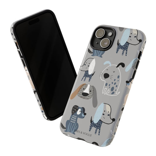Dog Lover Phone Case, Cute Animal Design, Tough Cases for Pet Owners, Puppy Gifts, Birthday, Dog Lover Merchandise