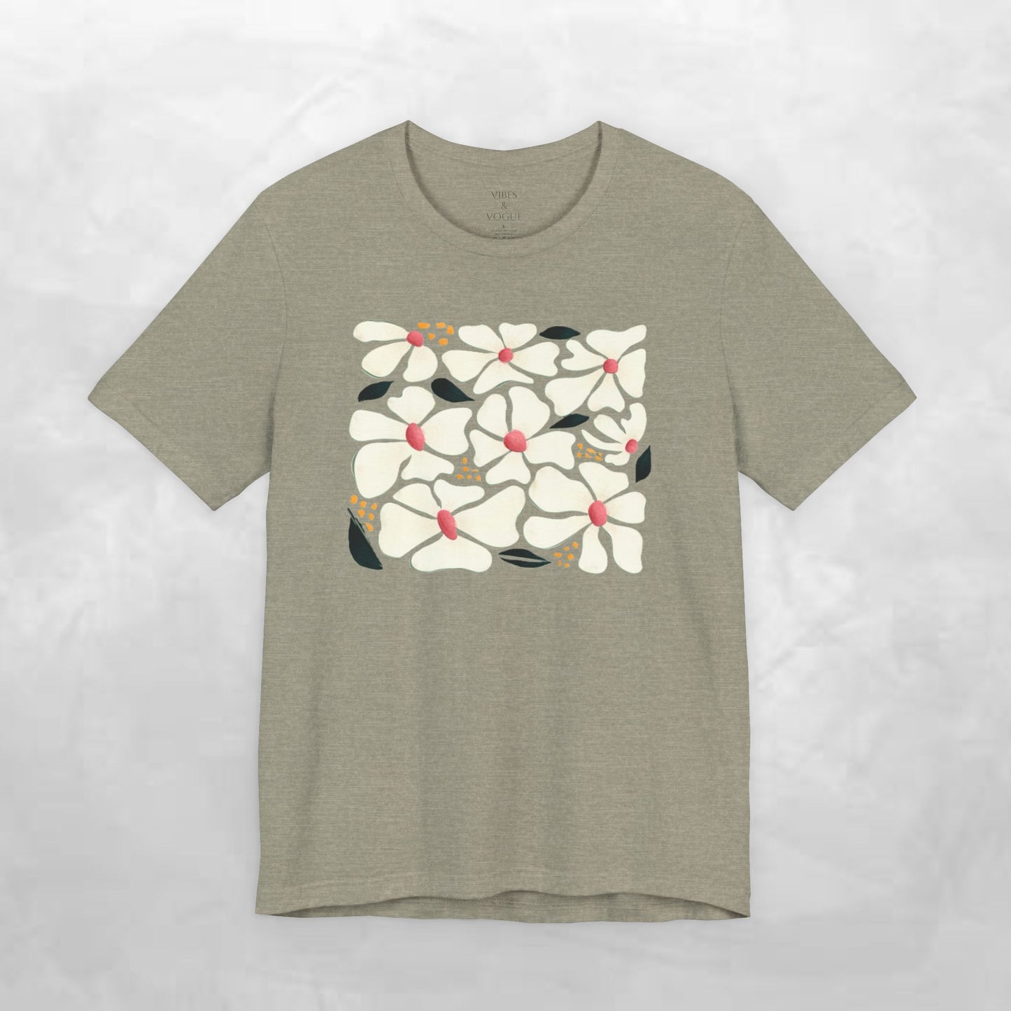 Vibrant Floral Unisex Tee, Casual Summer Shirt, Gift for Flower Lovers, Beachwear, Relaxed Fit, Everyday Comfort
