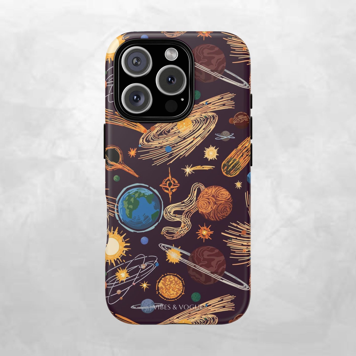 Space-Themed Phone Case - Cosmic Galaxy Design, Durable Protective Cover, Unique Gift, Celestial Lover's Accessory