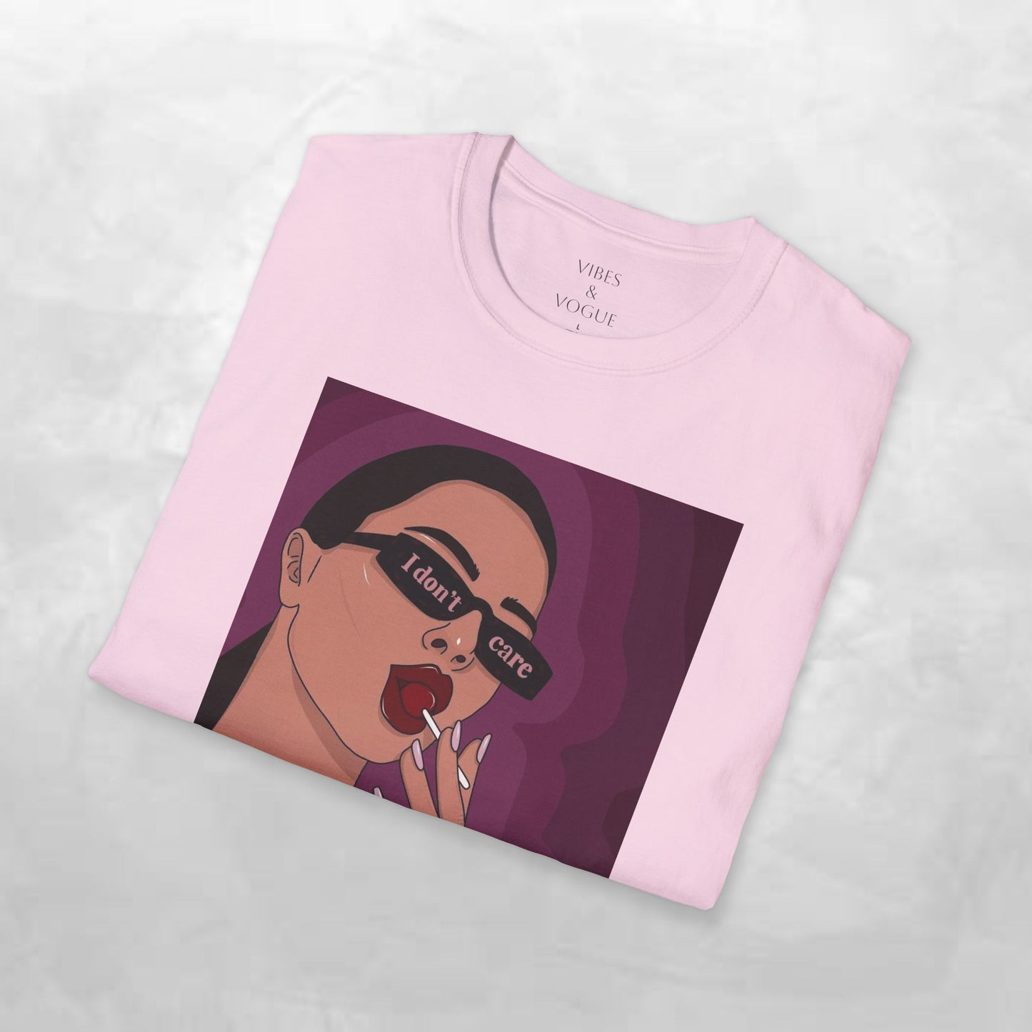 I Don't Care Graphic Unisex Softstyle T-Shirt – Casual Chic for Everyday Wear