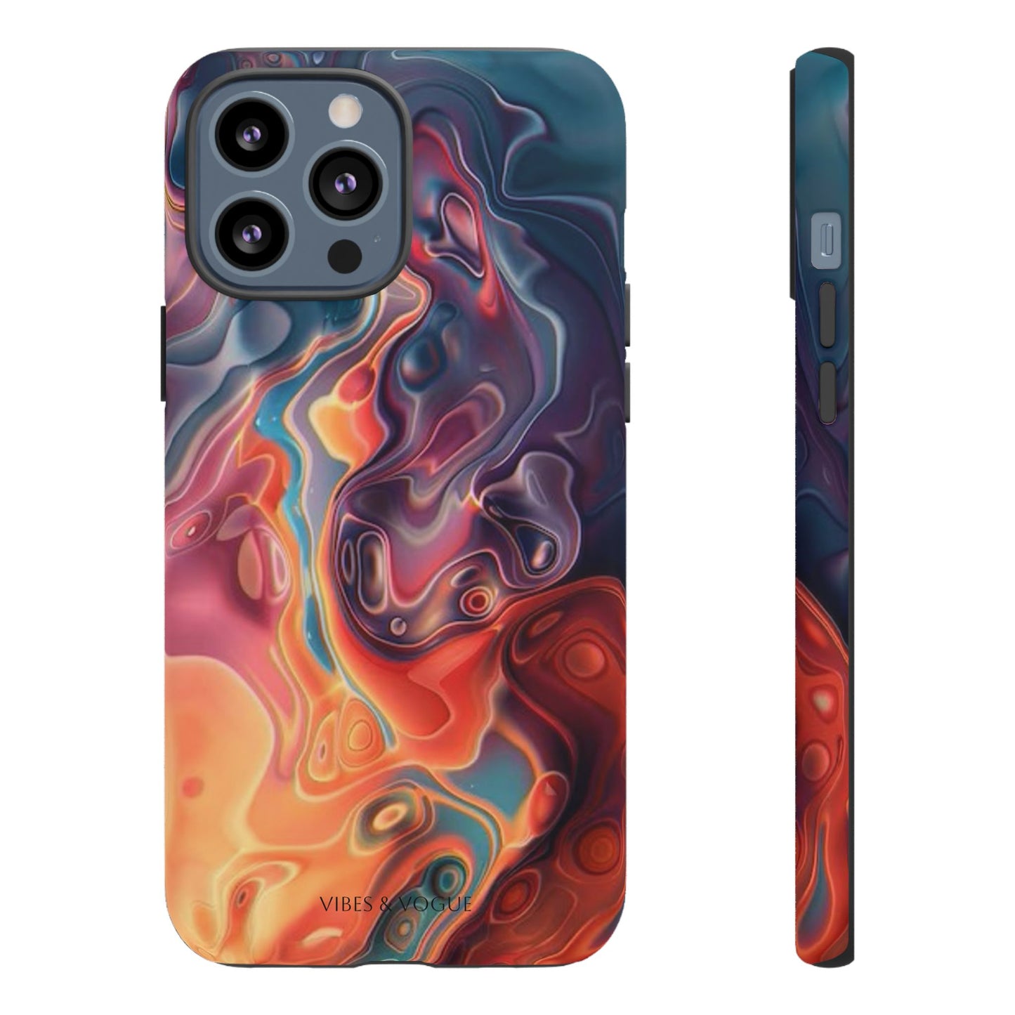 Colorful Phone Case, Abstract Print Cover, Tough Cases for Protection, Gift for Her, Modern Design, Trendy Mobile Accessory