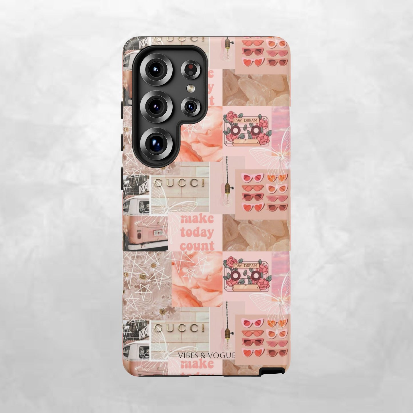 Stylish Phone Case for Trendsetters, Customizable Smartphone Cover, Vibes & Vogue Design, Floral Aesthetic Gift, Unique Tech Accessory