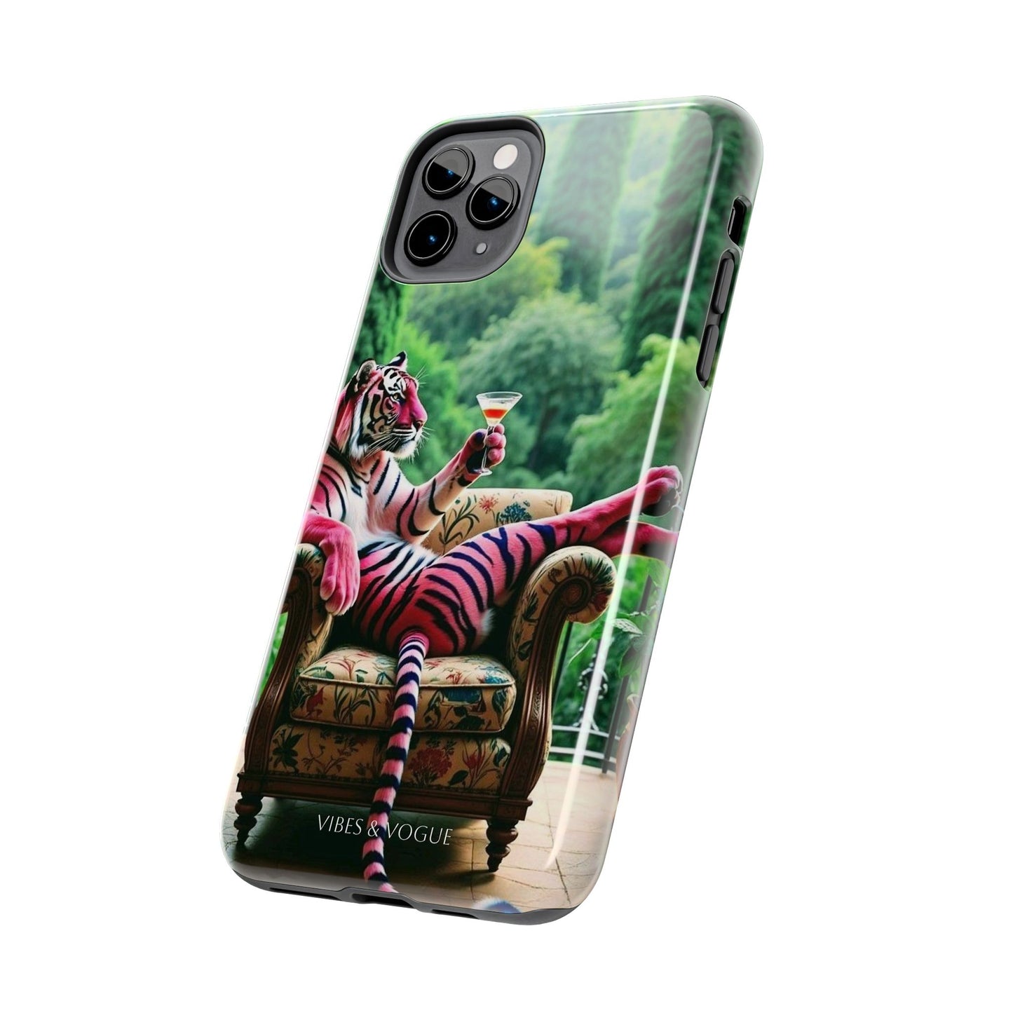 Relaxed Tiger Phone Case | Tough Case for Animal Lovers, Unique Gift for Friends, Stylish Tech Accessories, Fun Phone Cover, Vibrant Design