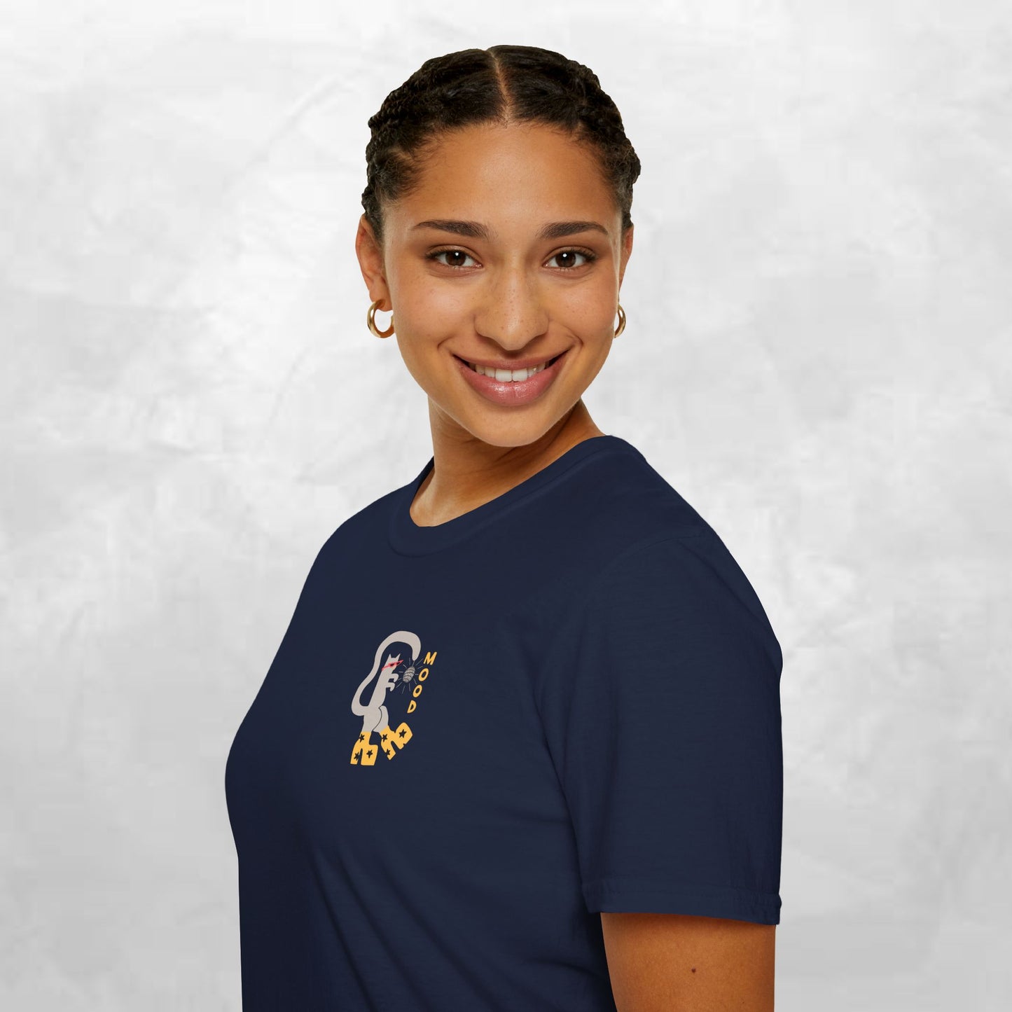 Ghost & Sunflowers T-Shirt — Cute Minimal Halloween Tee