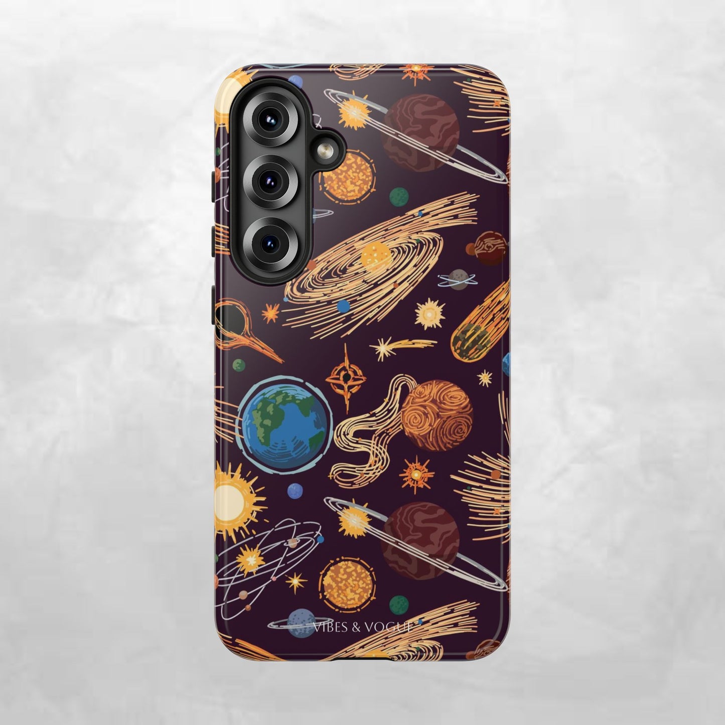 Space-Themed Phone Case - Cosmic Galaxy Design, Durable Protective Cover, Unique Gift, Celestial Lover's Accessory