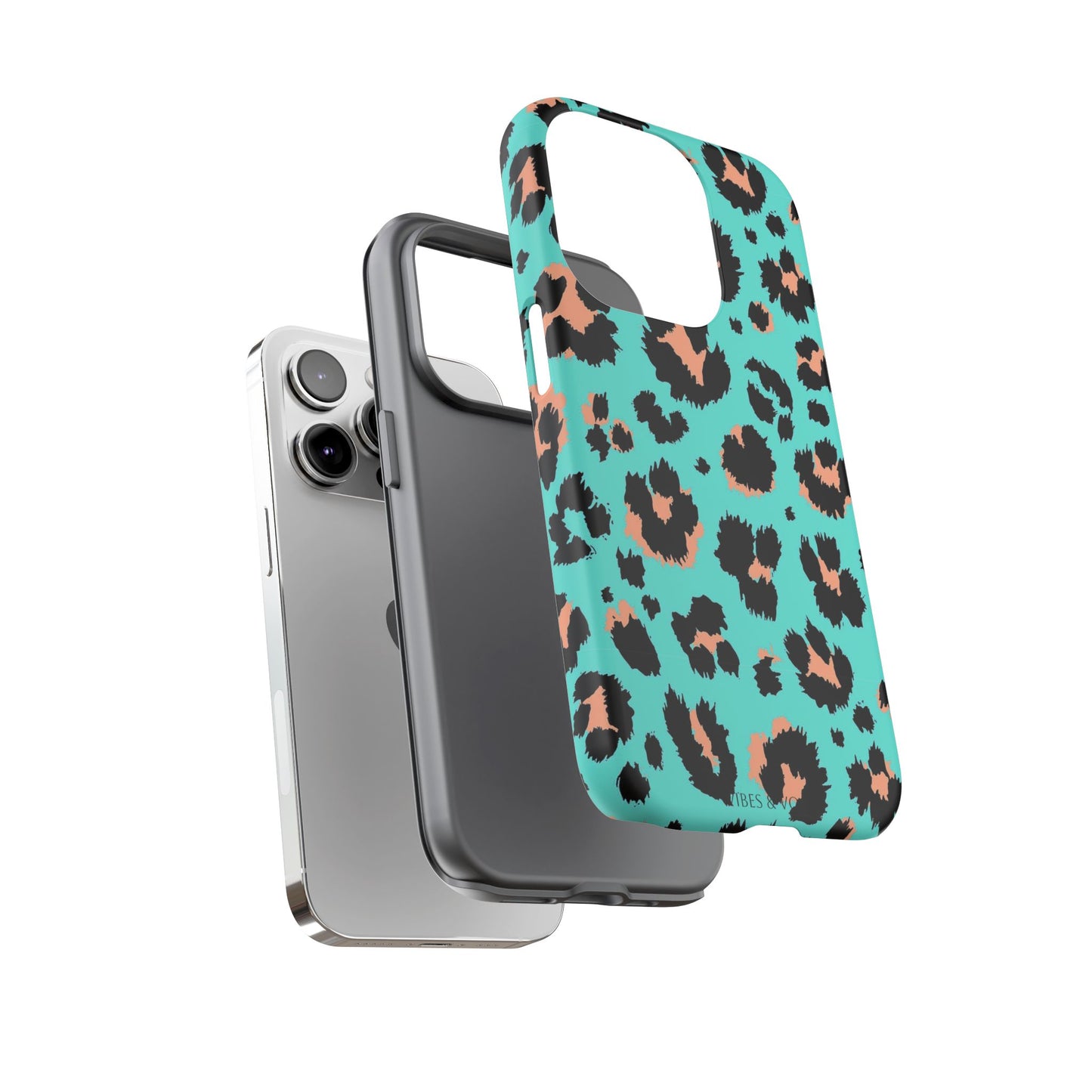 Leopard Print Phone Case, Tough Phone Case, Wild Style Accessory, Animal Print Cover, Stylish Phone Protection