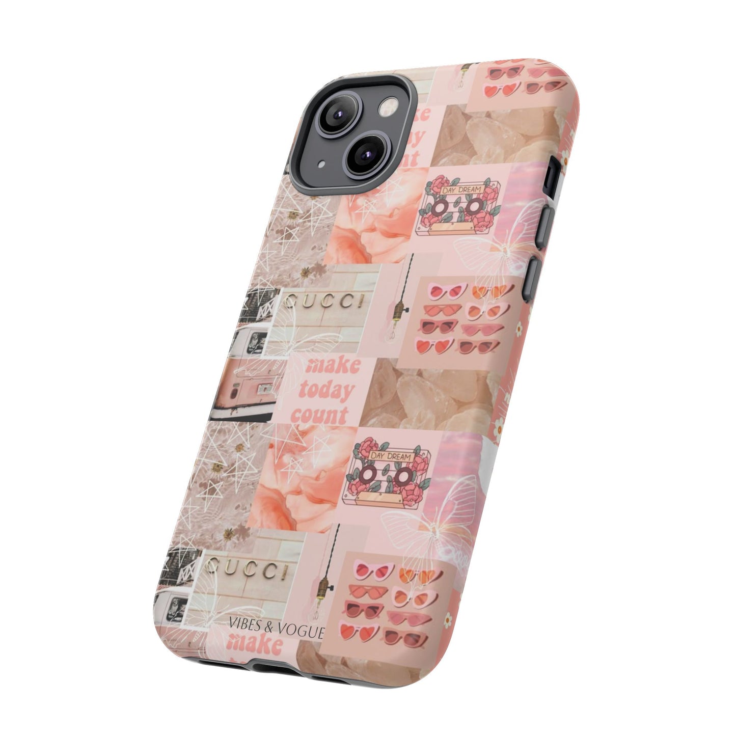 Stylish Phone Case for Trendsetters, Customizable Smartphone Cover, Vibes & Vogue Design, Floral Aesthetic Gift, Unique Tech Accessory