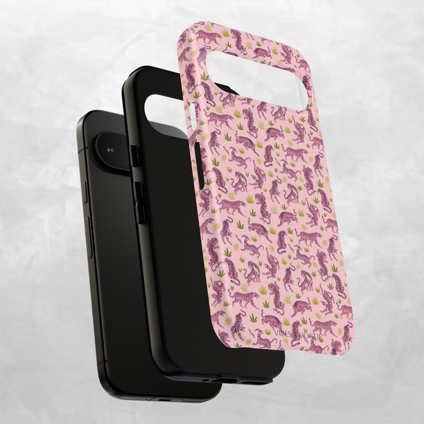 Pink Tiger Pattern Phone Case - Tough Cases