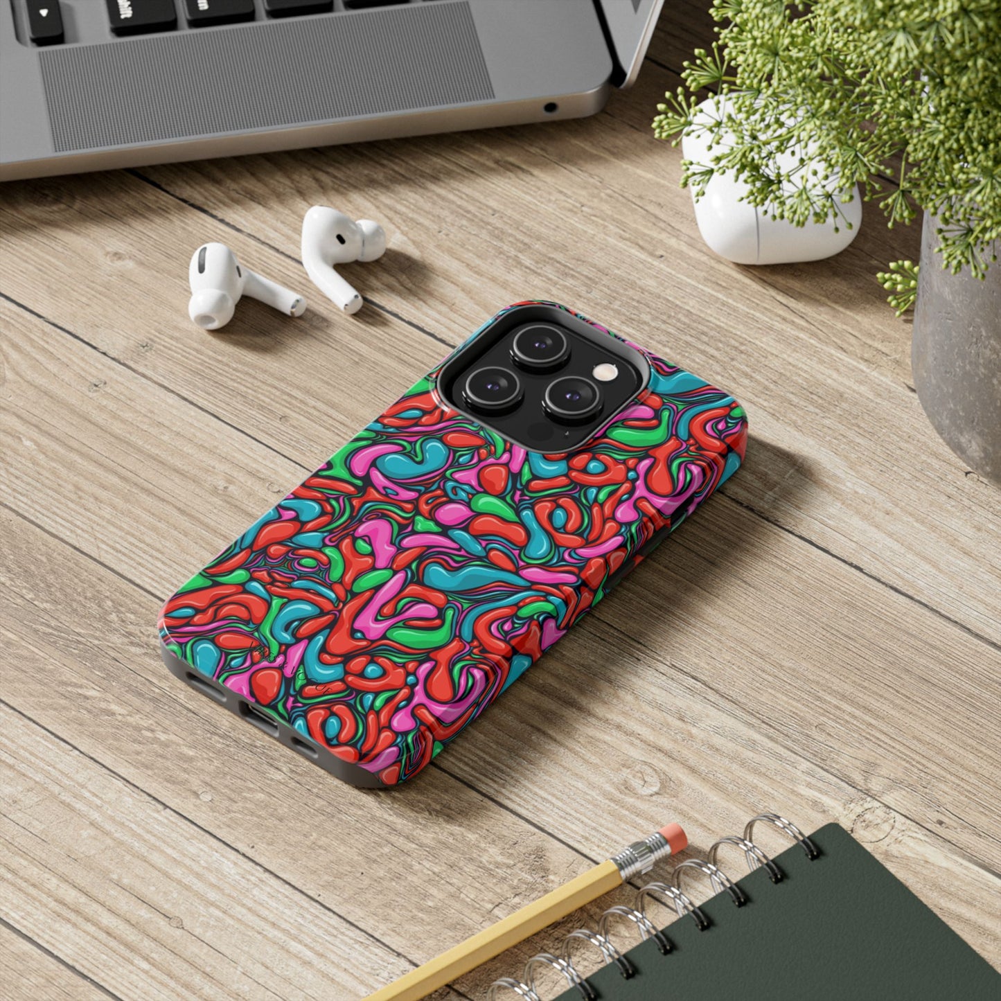 Vibrant Tough Phone Cases - Colorful Abstract Designs for Teens & Adults, Perfect Gift for Birthdays, Holidays, & Everyday Use