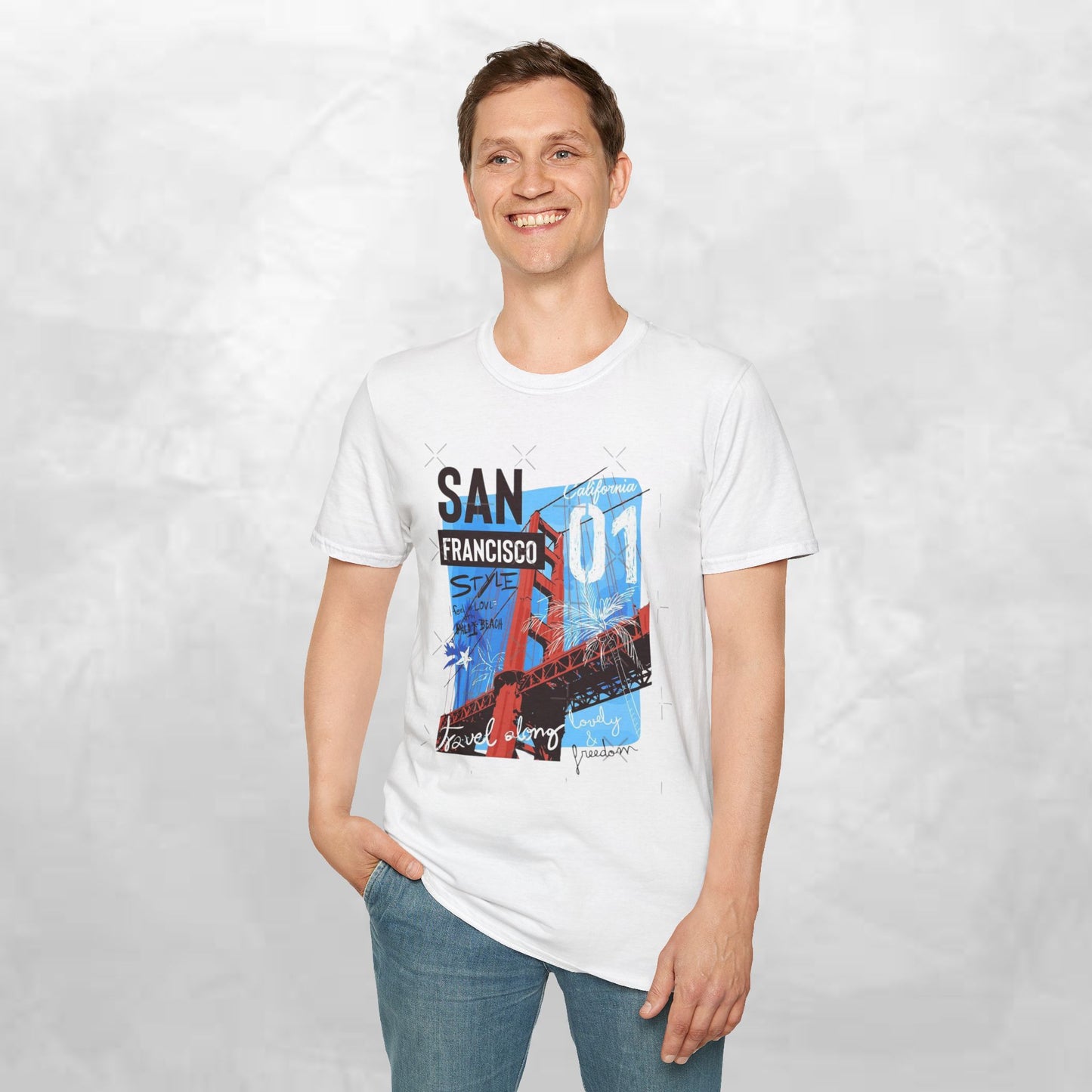 San Francisco Golden Gate Bridge Graphic T-Shirt — City Travel Tee