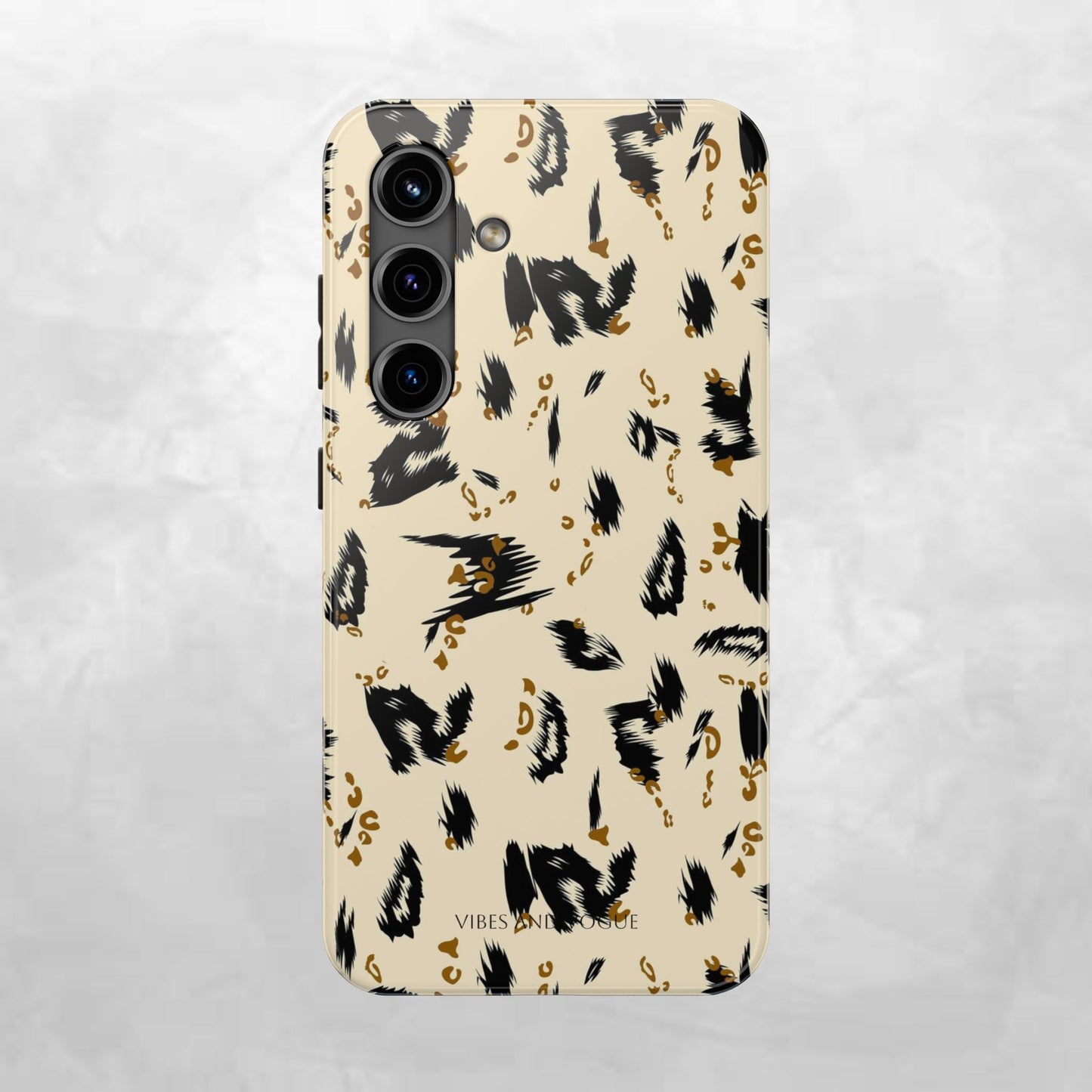 Leopard Splash Tough Phone Case — Protective Animal Print iPhone Cover